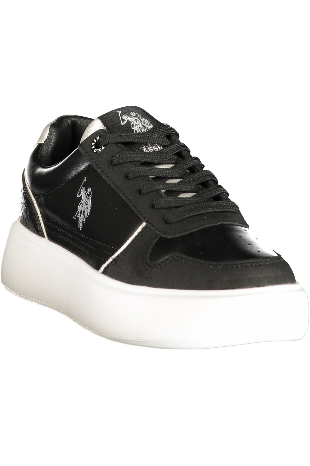 ZABRY003WEYH1_NEBLK – Damen Sneakers Schwarz: Stilvolle Sportschuhe mit Kontrastdetails – Größe: 35, 36, 37, 38, 39, 40, 41 – Farbe: Nero