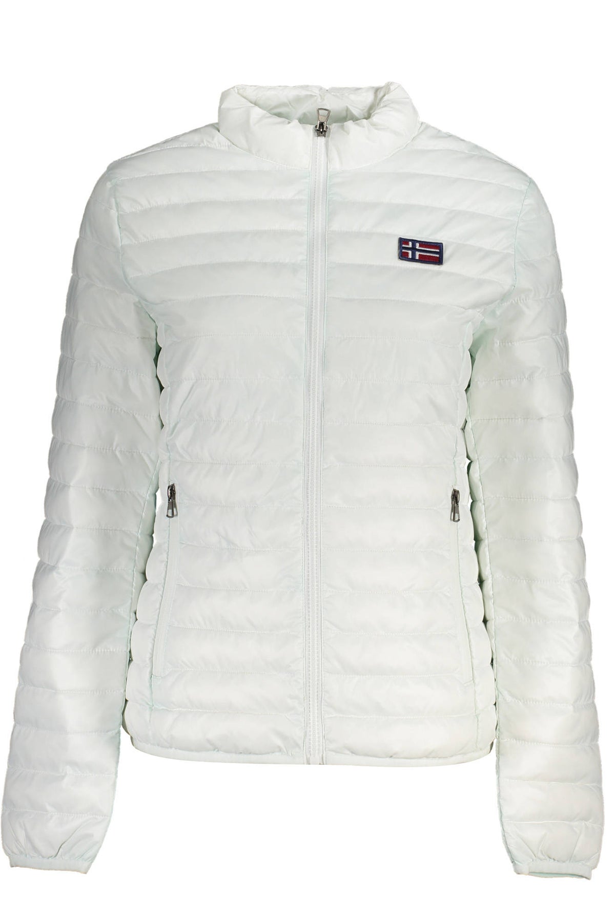 832649_BIANCO_WHITE – Weiße Damenjacke mit Reißverschluss und Taschen - Stil von 1963 – Größe: XL, S, M, L, 2XL – Farbe: Bianco