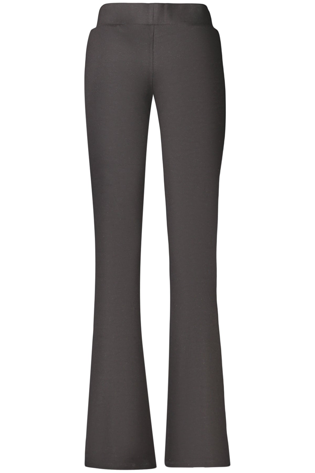 V6YB19K4332_NEJBLK – Damen Leggings Schwarz: Elastische Taille mit Weitem Bein & Applikation – Größe: XS, S, M, L, XL, 2XL – Farbe: Nero