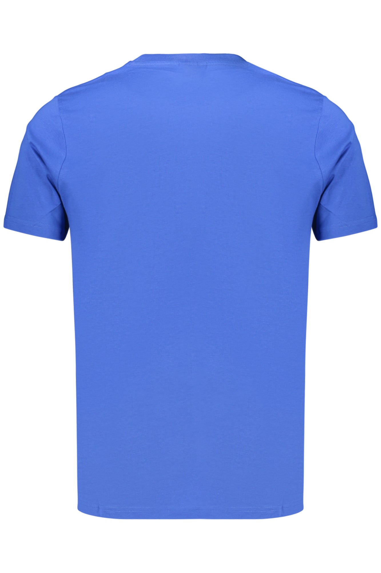 466002_BLBLUETT – Blaues Kurzarm Herren T-Shirt mit Rundhals und stylischem Logo-Druck – Größe: S, M, L, XL, 2XL – Farbe: Blu