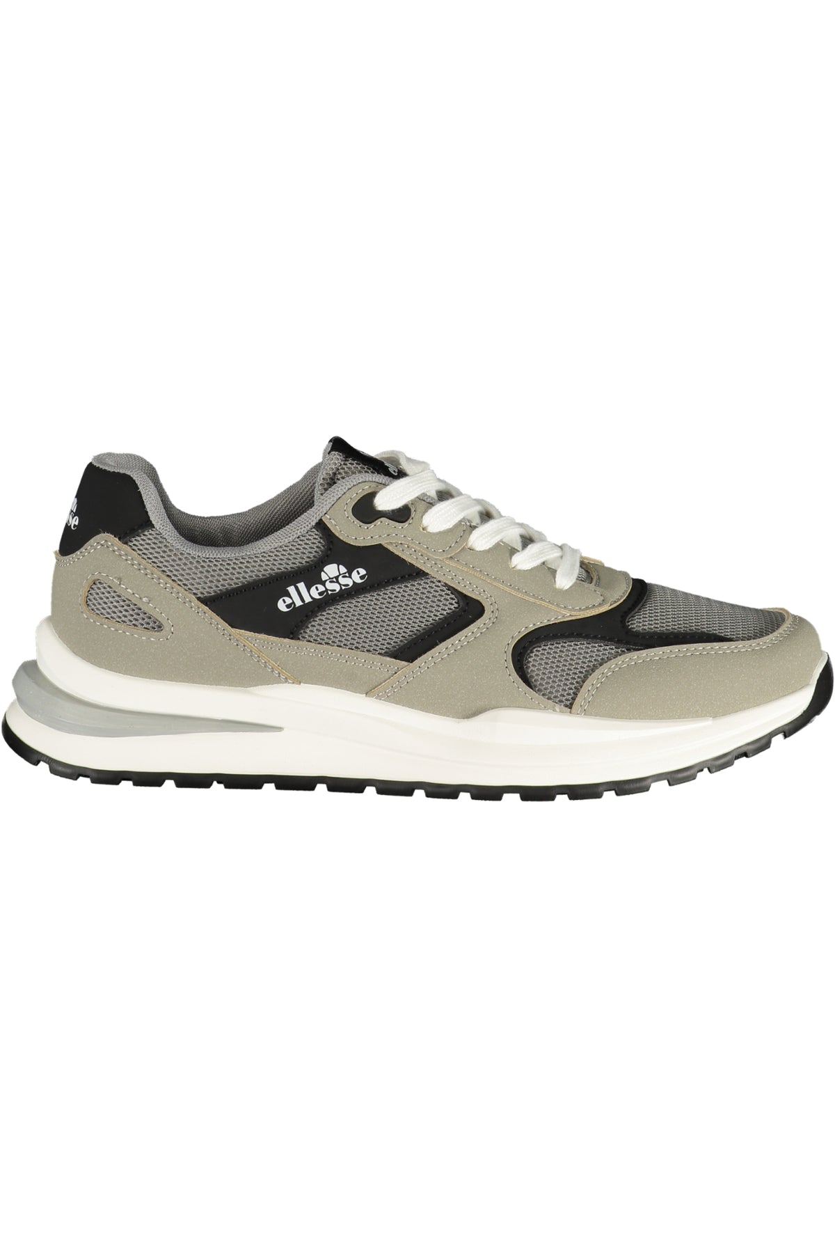 IRMA002SUPMES_GR013 – Grauer Herren-Sportschuh mit Schnürung und schwarzem Kontrastdesign – Größe: 40, 41, 42, 43, 44, 45, 46 – Farbe: Grigio