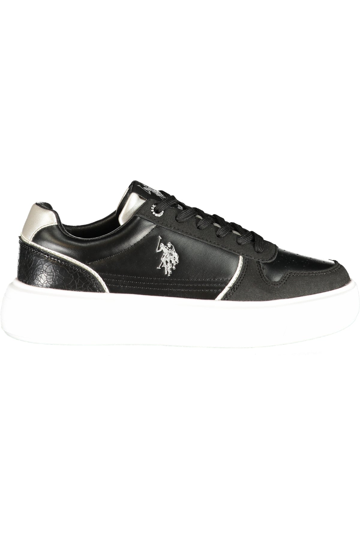 ZABRY003WEYH1_NEBLK – Damen Sneakers Schwarz: Stilvolle Sportschuhe mit Kontrastdetails – Größe: 35, 36, 37, 38, 39, 40, 41 – Farbe: Nero