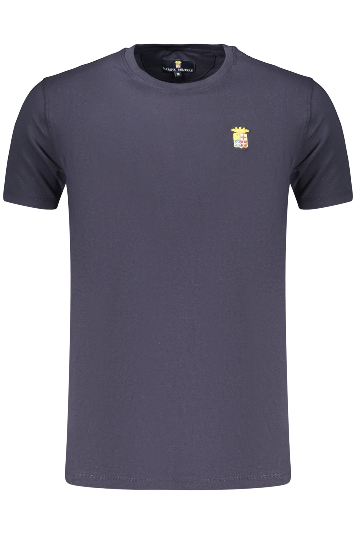 MYT189C_BL0004 – Herren Kurzarm T-Shirt Blau mit Stickerei und Rundhalsausschnitt – Größe: M, S, L, XL, 2XL, 3XL – Farbe: Blu