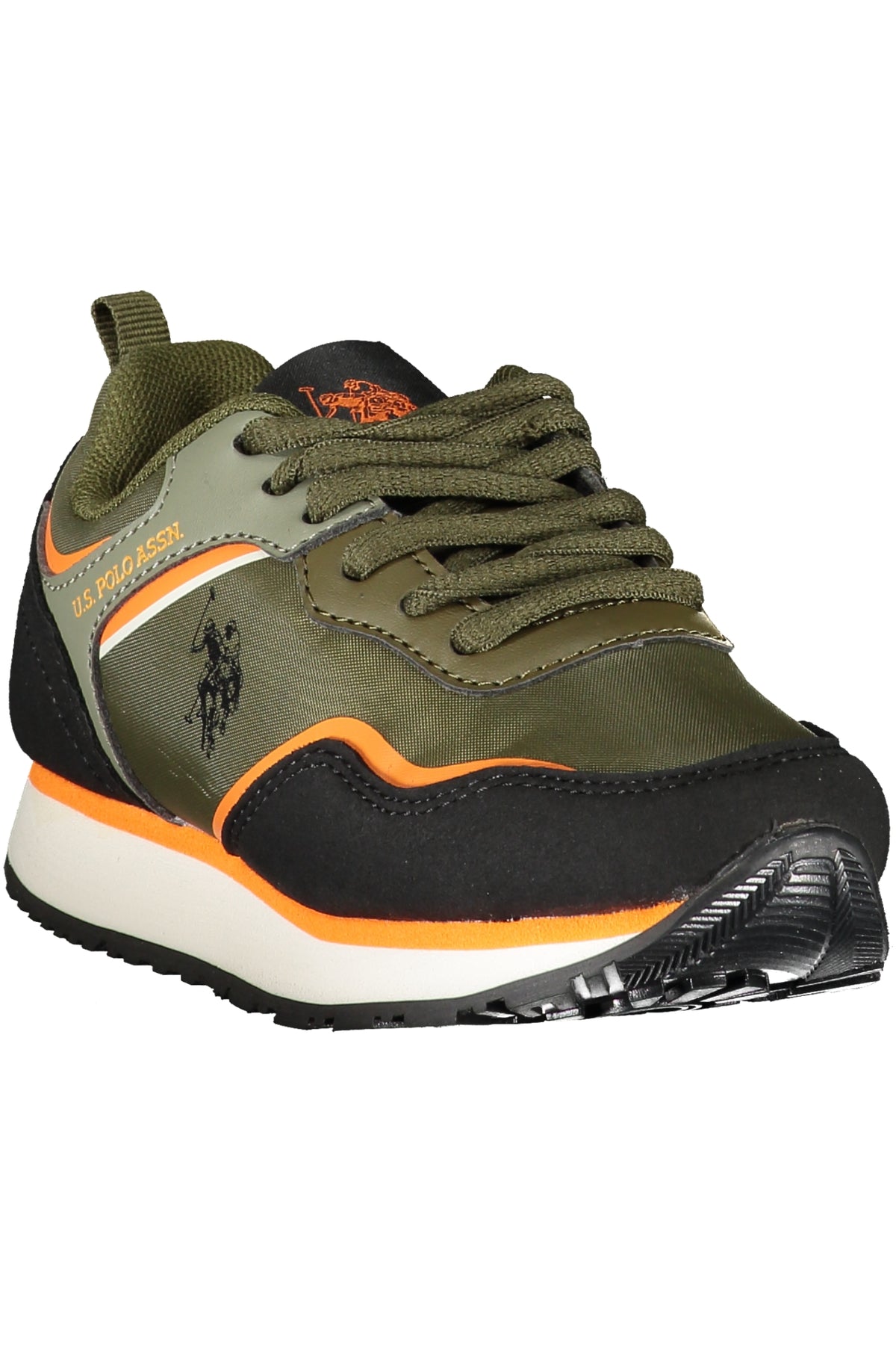 NOBIK010KCNH4_VEMILBLK01 – Kinder-Sportschuh, grün mit Schnürsenkeln und Kontrastdetails – Größe: 27, 28, 29, 30, 31, 32, 33, 34, 35, 36, 37, 38, 39 – Farbe: Verde