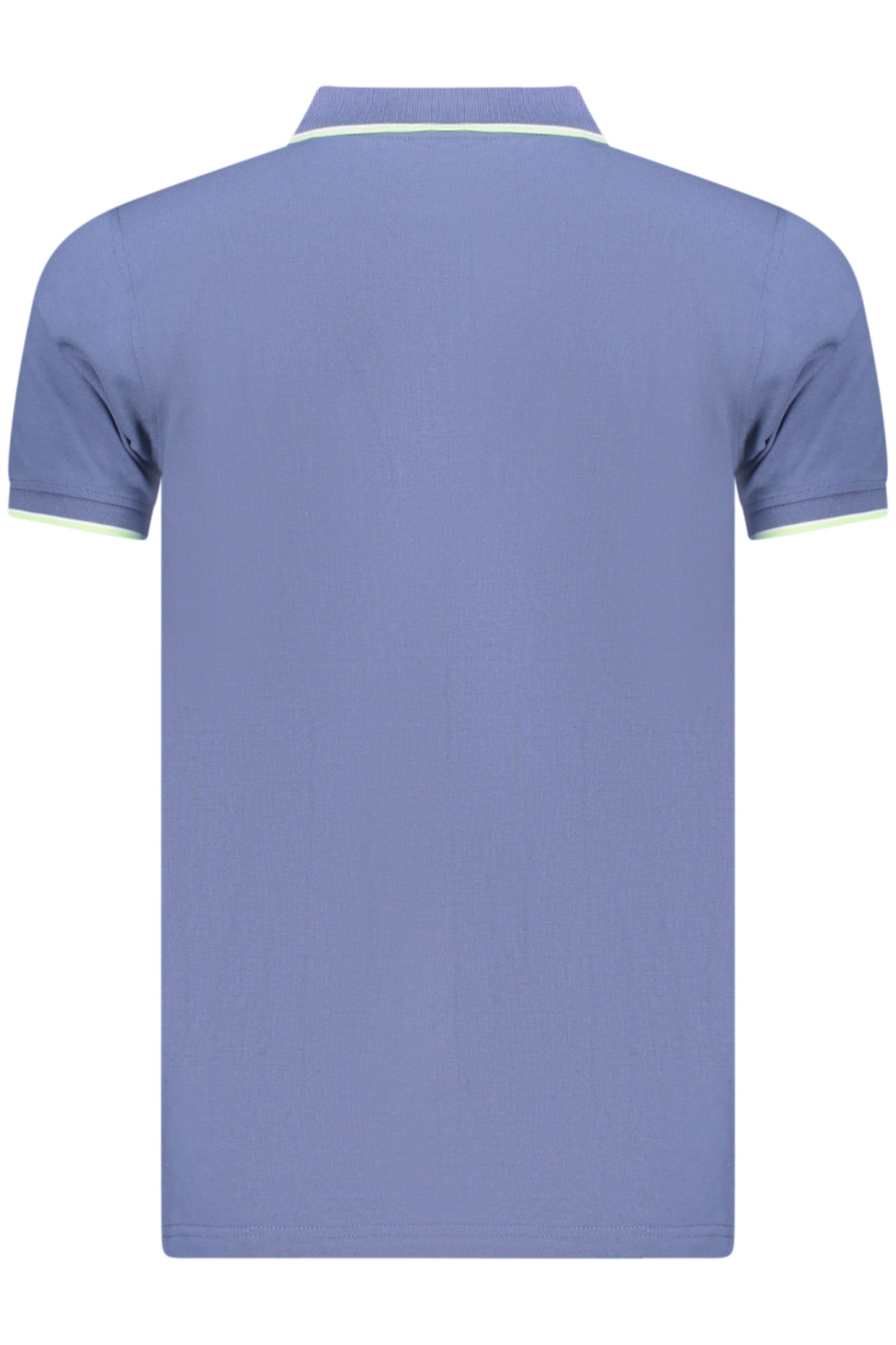 838862_BLDENIM – Elegantes Herren-Poloshirt Blau mit Kontrastdetails und Applikation – Größe: S, M, L, XL, 2XL, 3XL – Farbe: Blu
