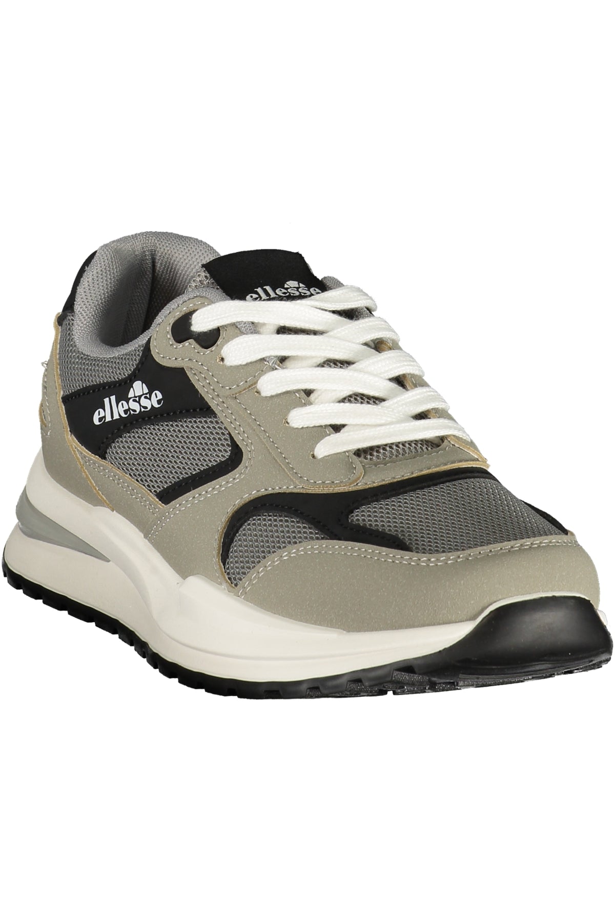 IRMA002SUPMES_GR013 – Grauer Herren-Sportschuh mit Schnürung und schwarzem Kontrastdesign – Größe: 40, 41, 42, 43, 44, 45, 46 – Farbe: Grigio