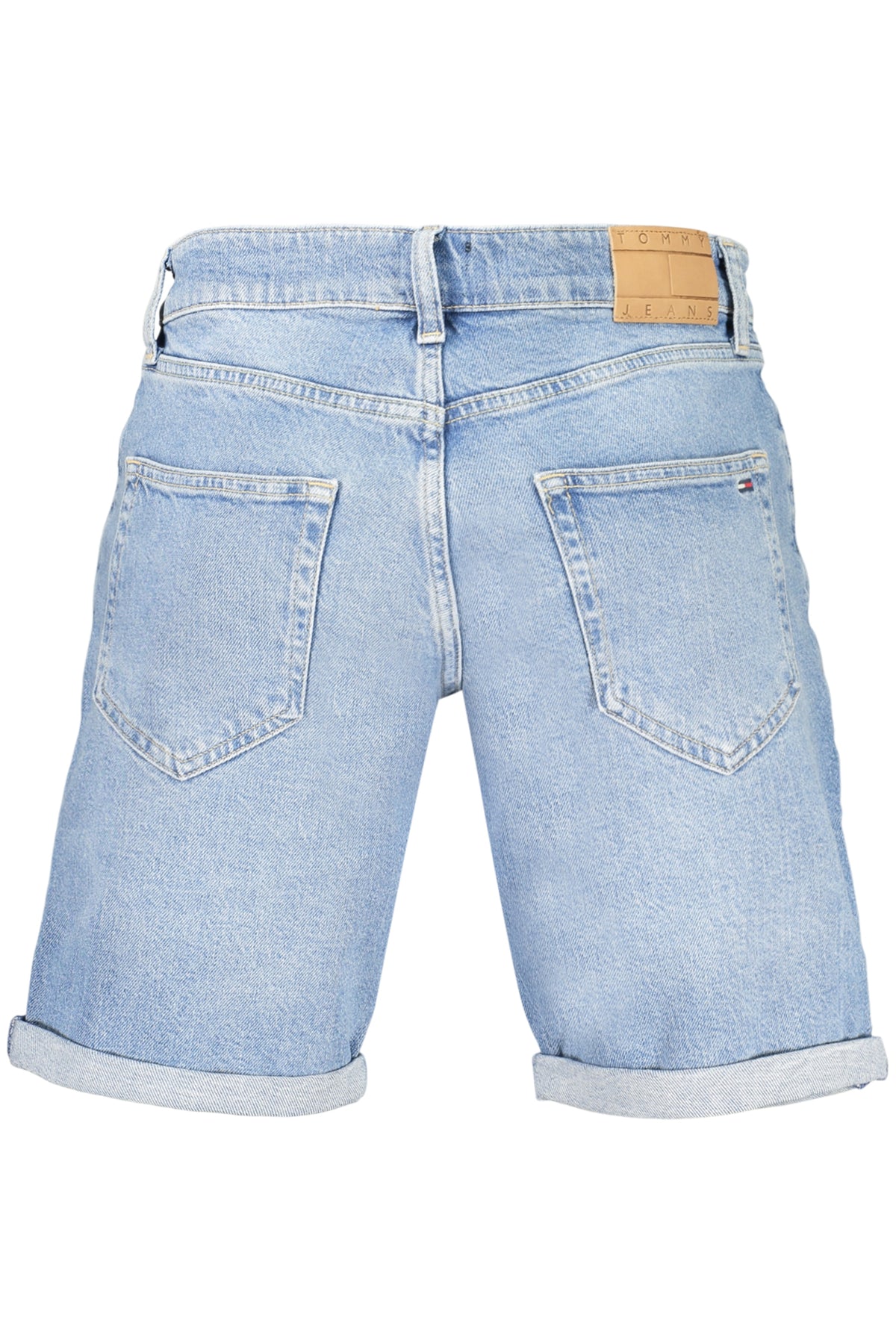 DM0DM22981_AZ1A5 – Herren Jeansshorts Blau – Washed Look, 5 Taschen & Stickerei – Größe: 28, 29, 30, 31, 32, 33, 34, 36, 38 – Farbe: Azzurro