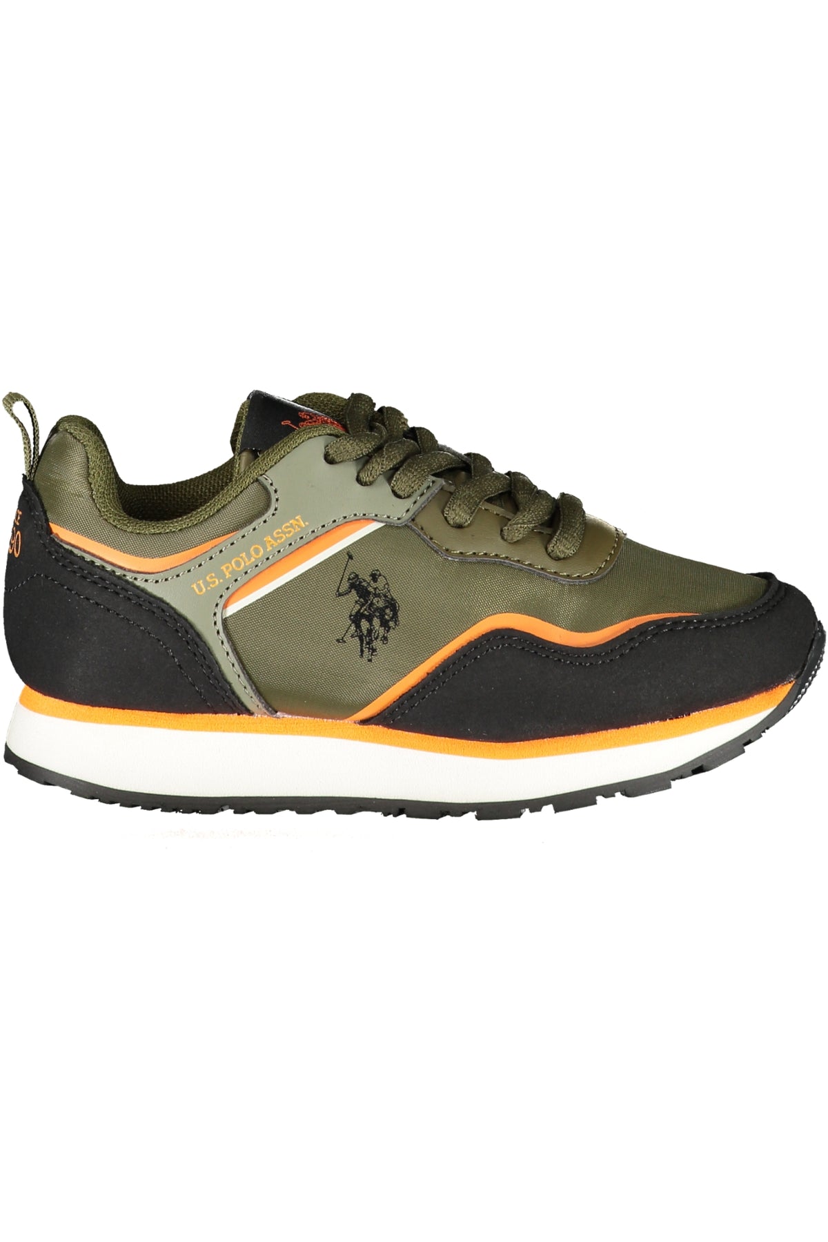 NOBIK010KCNH4_VEMILBLK01 – Kinder-Sportschuh, grün mit Schnürsenkeln und Kontrastdetails – Größe: 27, 28, 29, 30, 31, 32, 33, 34, 35, 36, 37, 38, 39 – Farbe: Verde