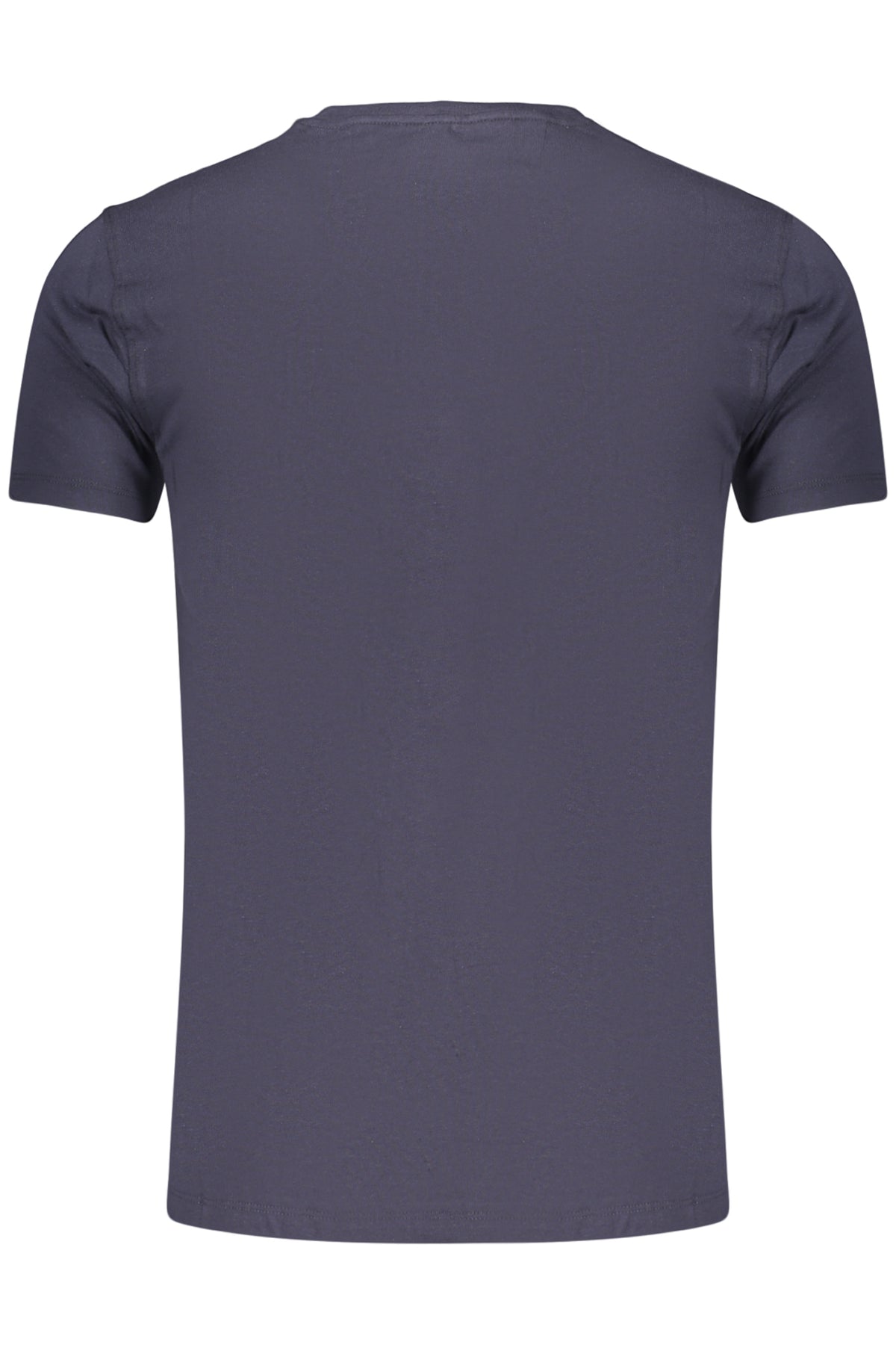 MYT189C_BL0004 – Herren Kurzarm T-Shirt Blau mit Stickerei und Rundhalsausschnitt – Größe: M, S, L, XL, 2XL, 3XL – Farbe: Blu