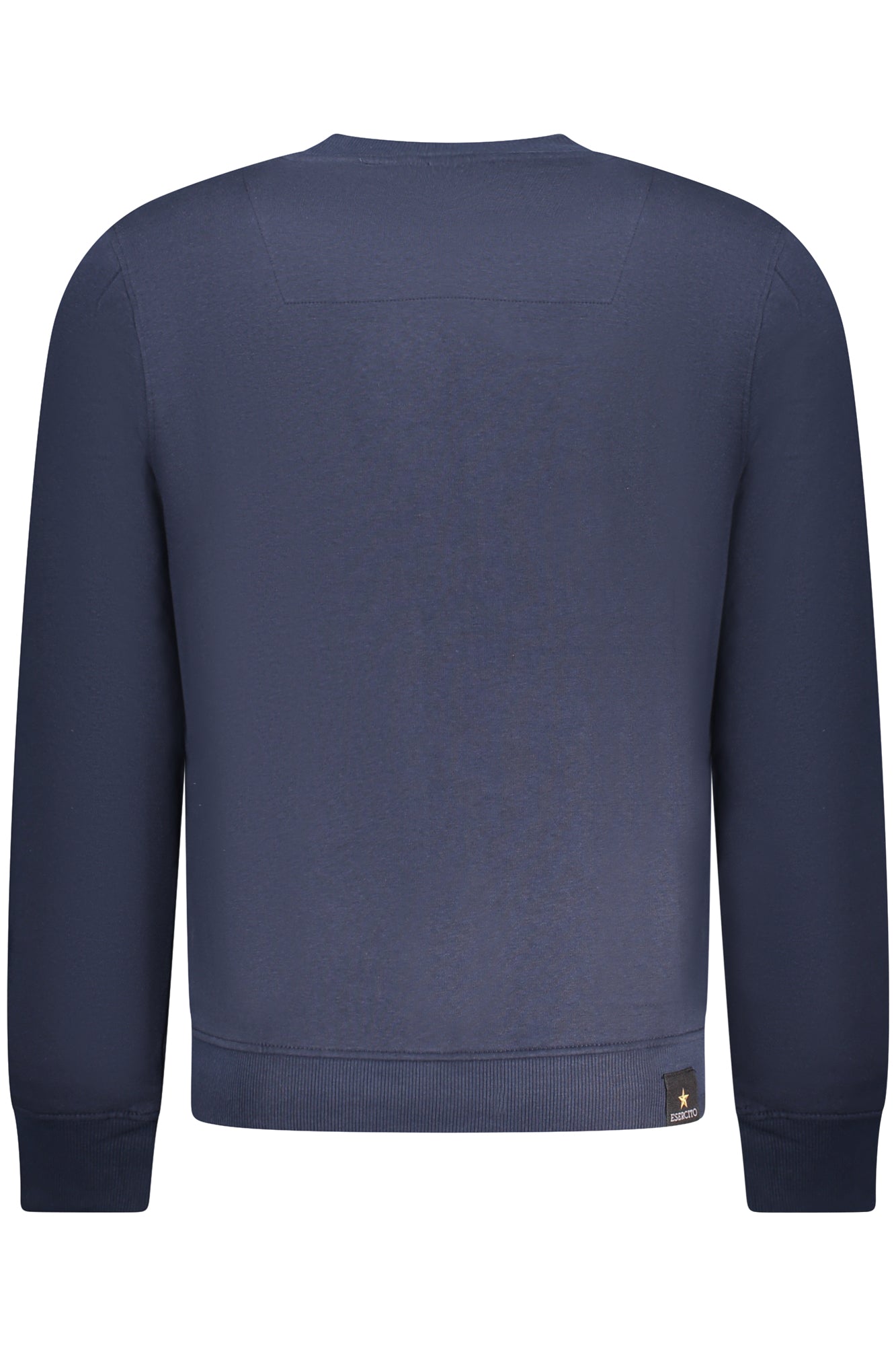 W5S616-7014_BL044 – Herren-Sweatshirt Blau: Gefüttertes Rundhals-Design mit Applikation – Größe: S, M, L, XL, 2XL, 3XL – Farbe: Blu