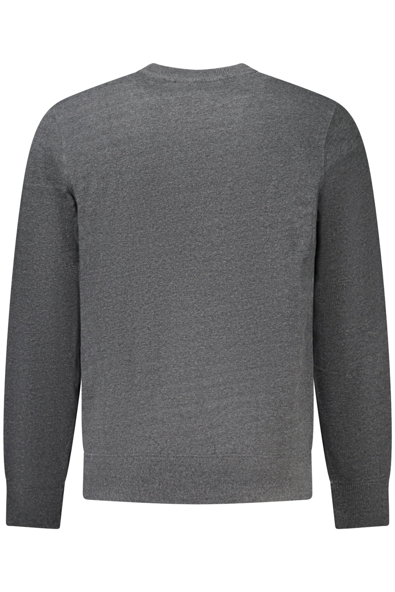 W5S6437014_GR072 – Stylischer Herren-Sweater: Gefüttert, bestickt & aus Recyclingmaterial – Größe: XS, S, M, L, XL, 2XL, 3XL, 4XL – Farbe: Grigio