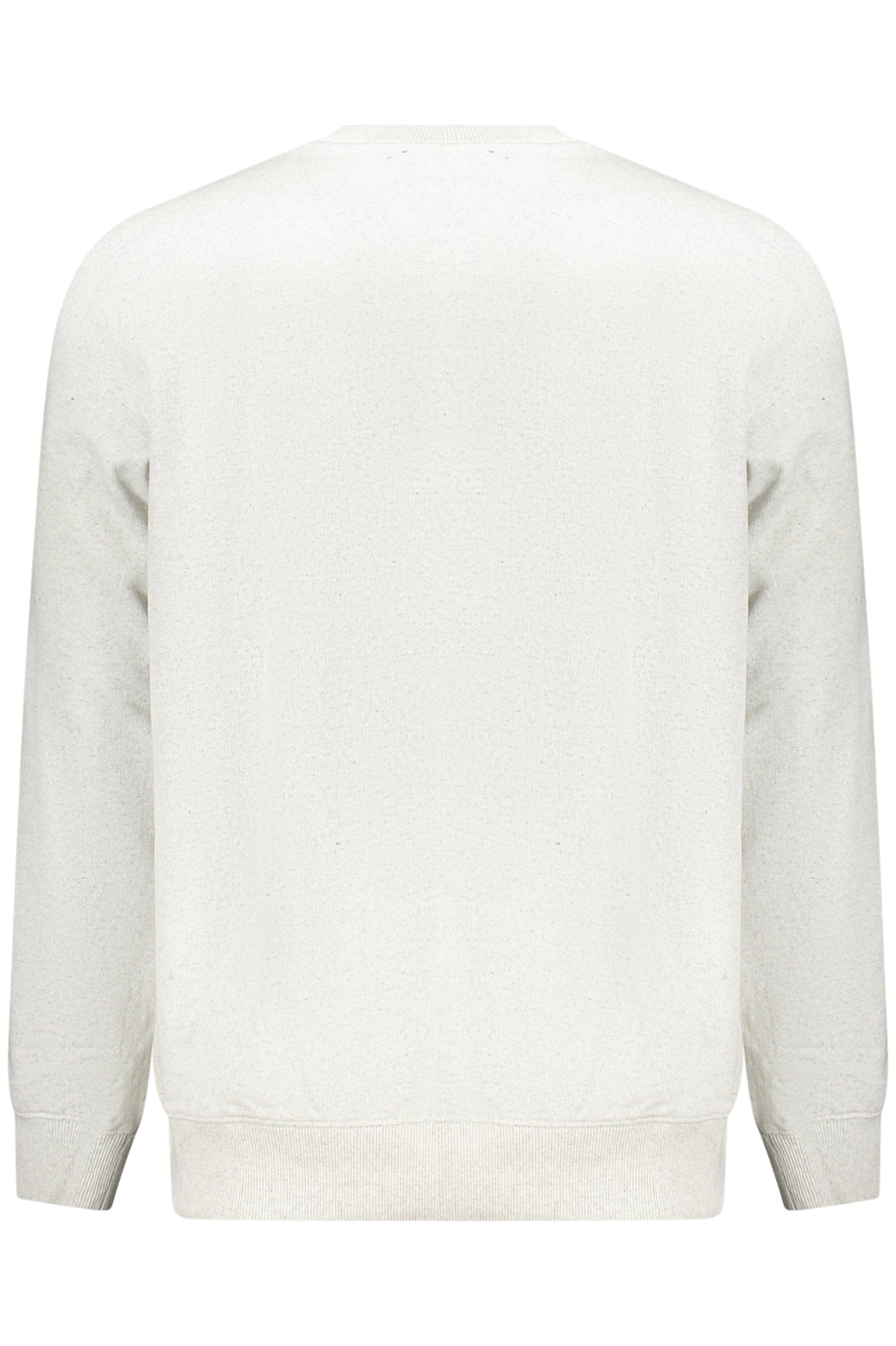 W5S6437014_GR083 – Graues Herren-Sweatshirt mit Stickerei aus recycelten Materialien – Größe: S, M, L, XL, 2XL, 3XL – Farbe: Grigio