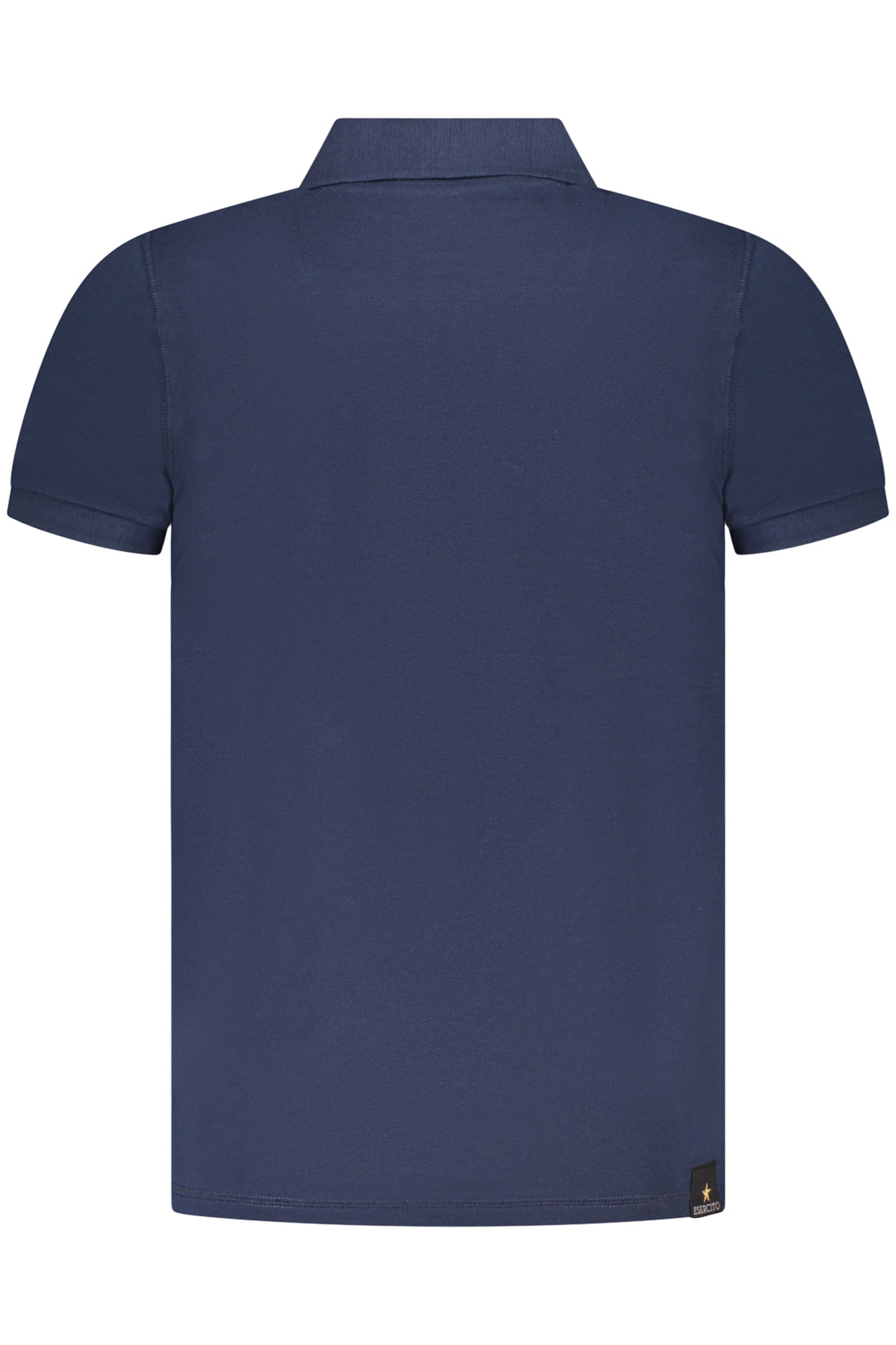 S5S632-5584_BL044 – Blaues Kurzarm-Poloshirt für Herren mit Akademie-Logo und Trikolore – Größe: S, M, L, XL, 2XL, 3XL – Farbe: Blu