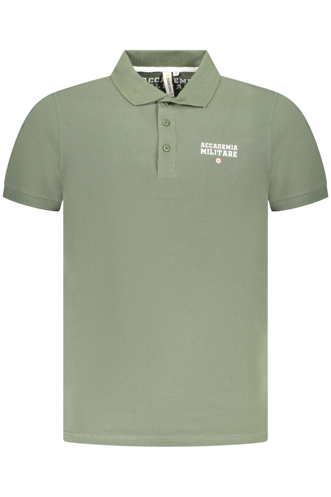 S5S632-5584_VE058 – Poloshirt Herren Grün - Stilvolles Militärdesign mit Print und Logo – Größe: S, M, L, XL, 2XL – Farbe: Verde