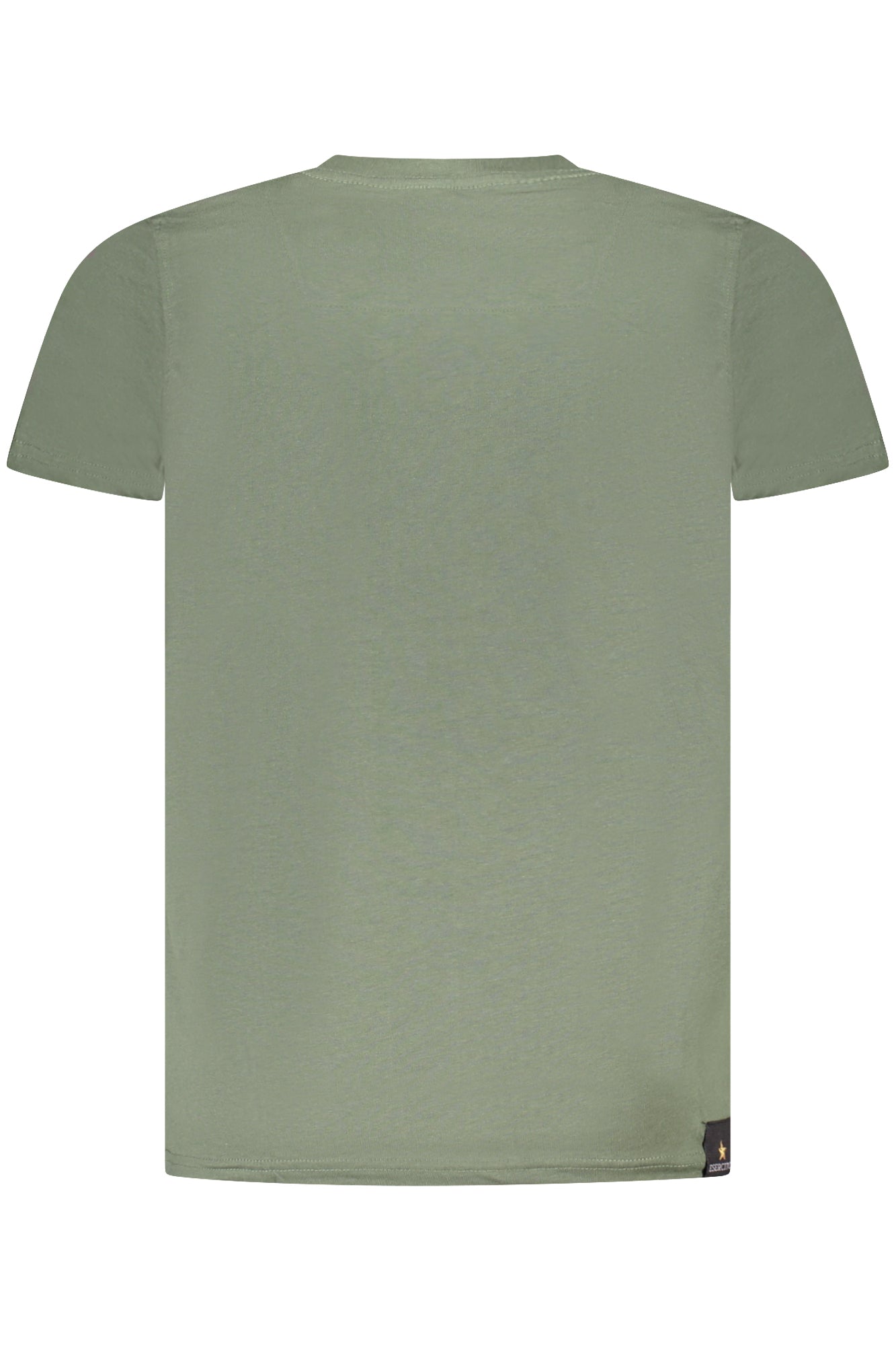 S5S637-5586_VE058 – Herren Kurzarm T-Shirt in Grün mit Rundhals und Akademie-Logo-Druck – Größe: S, M, L, XL, 2XL – Farbe: Verde