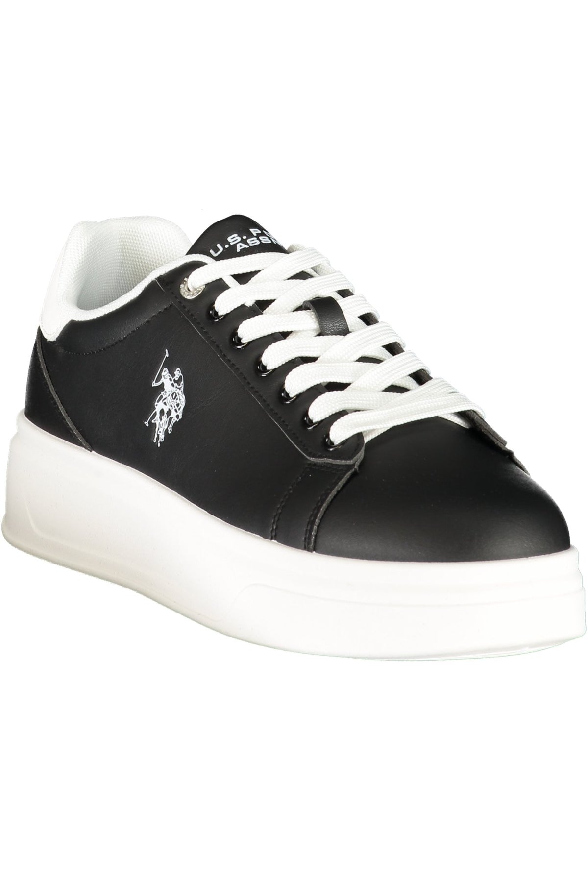 POLAR001MGY1_NEBLKWHI – Herren-Schwarz-Sportschuh mit Kontrastdetails & Keilabsatz – Größe: 40, 41, 42, 43, 44, 45, 46 – Farbe: Nero