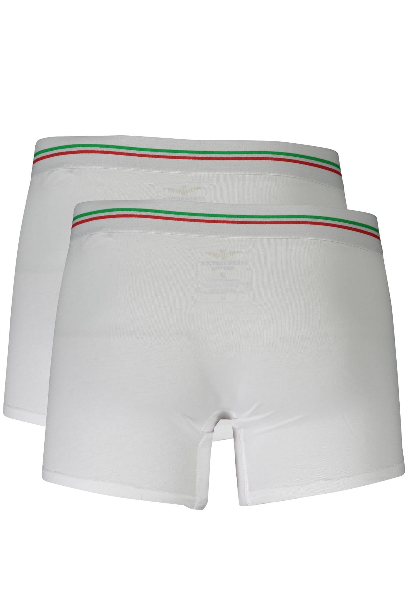 SCOBX002J508_BIANCO_73009 – Weiße Herren Boxershorts im Zweierpack mit elastischem Bund und Logo – Größe: M, L, XL, 2XL – Farbe: Bianco