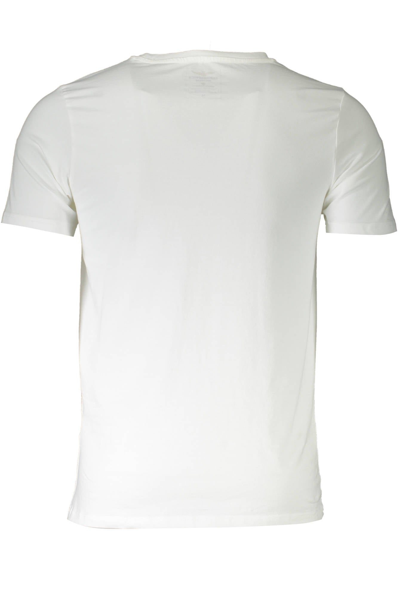 SCOTI001J508_BIANCO_73009 – Dehnbares weißes Herren T-Shirt mit Rundhals und Logo – Größe: M, L, XL, 2XL – Farbe: Bianco
