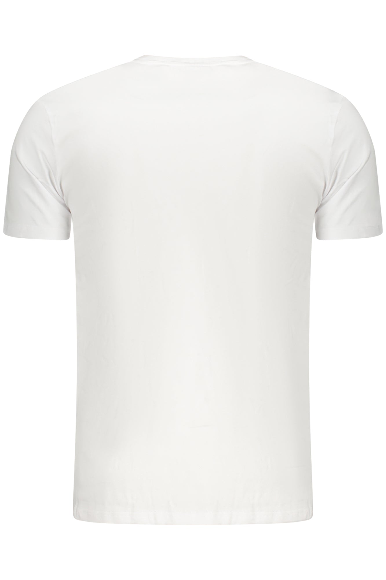 SCOTI005J508_BI73009 – Erweiterbares Herren-T-Shirt Weiß mit Dreifarbigen Pfeilen & Logo – Größe: M, L, XL, 2XL – Farbe: Bianco