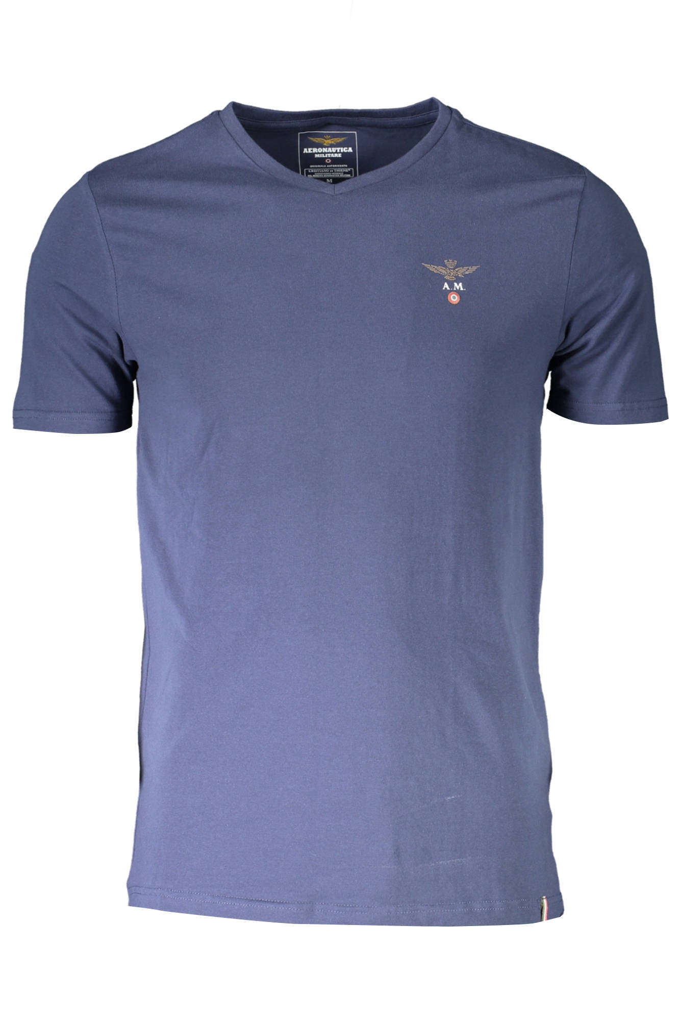 SCOTI002J508_BLU_08184 – Vielseitiges Herren-T-Shirt Blau – Kurzarm, V-Ausschnitt, Logo – Größe: M, L, XL, 2XL – Farbe: Blu