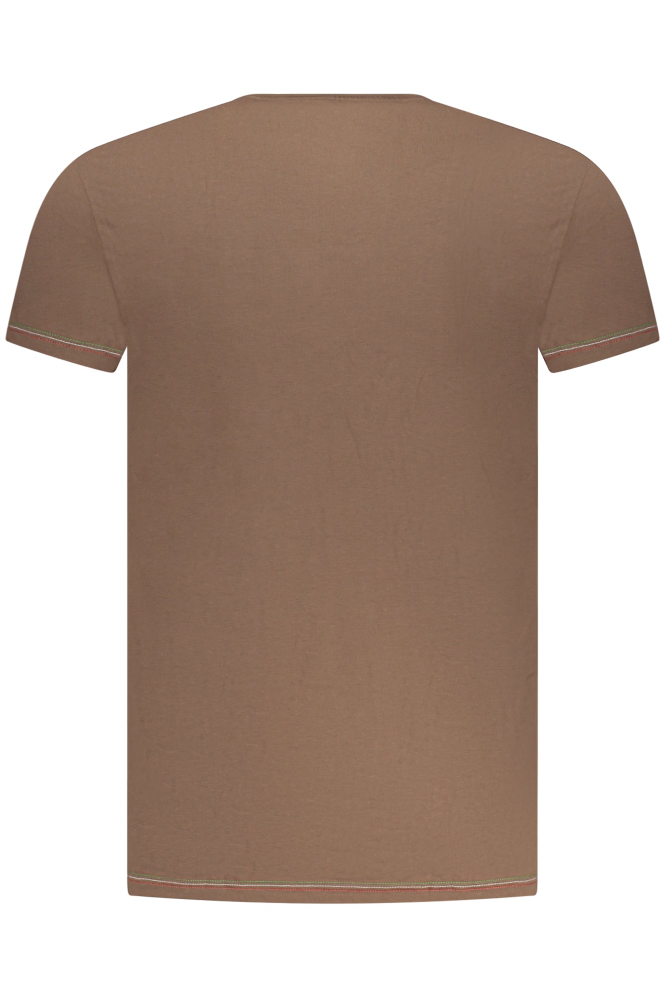 SCOTI003J508_MA56002 – Dehnbares Herren T-Shirt Braun - Design mit Logo & Kontrastdetails – Größe: M, L, XL, 2XL – Farbe: Marrone