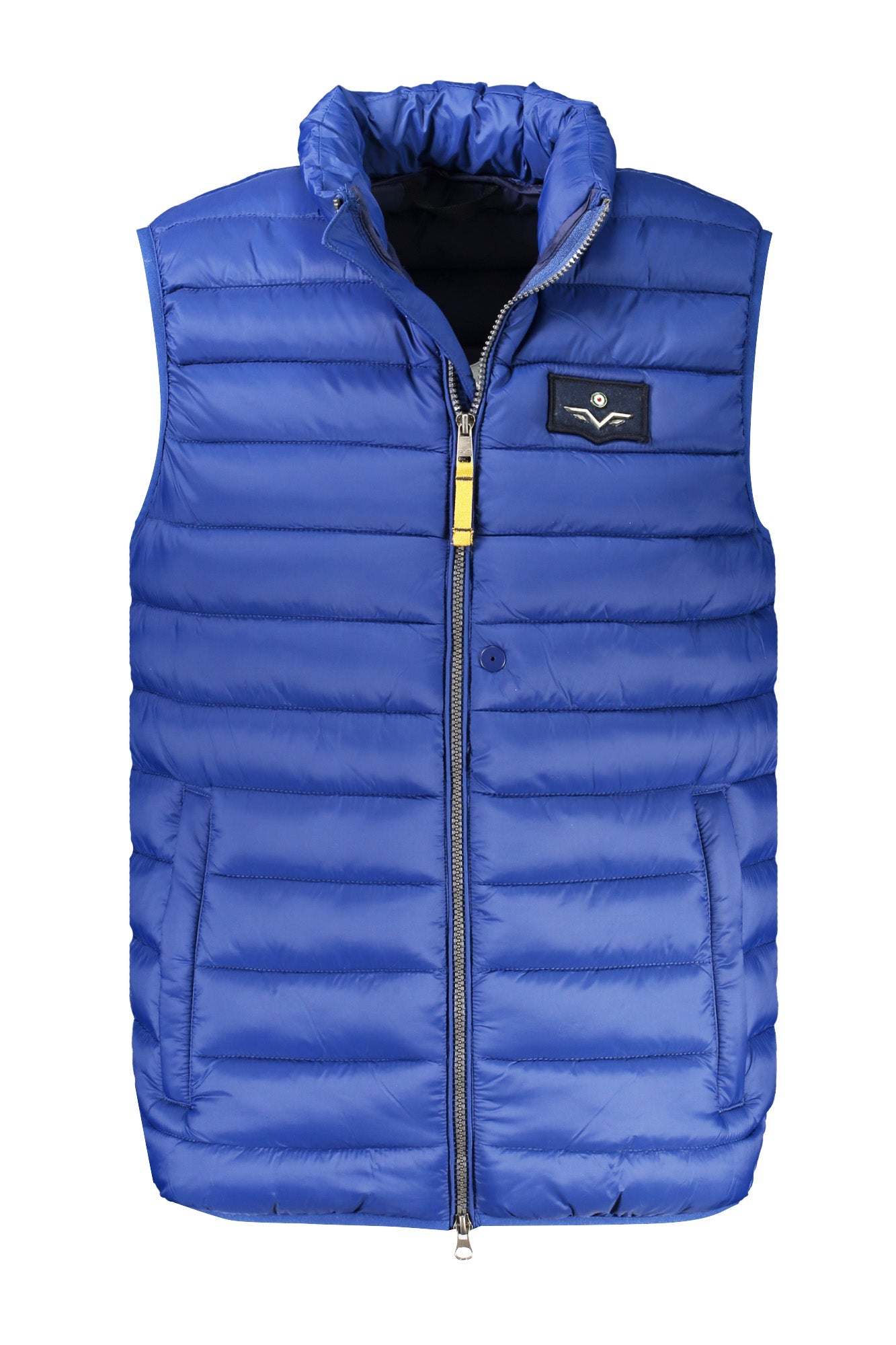 5337217_BL12 – Ärmellose Herren-Weste Blau mit Taschen & Reißverschluss - Stilvoll & Praktisch – Größe: S, M, L, XL, 2XL, 3XL – Farbe: Blu