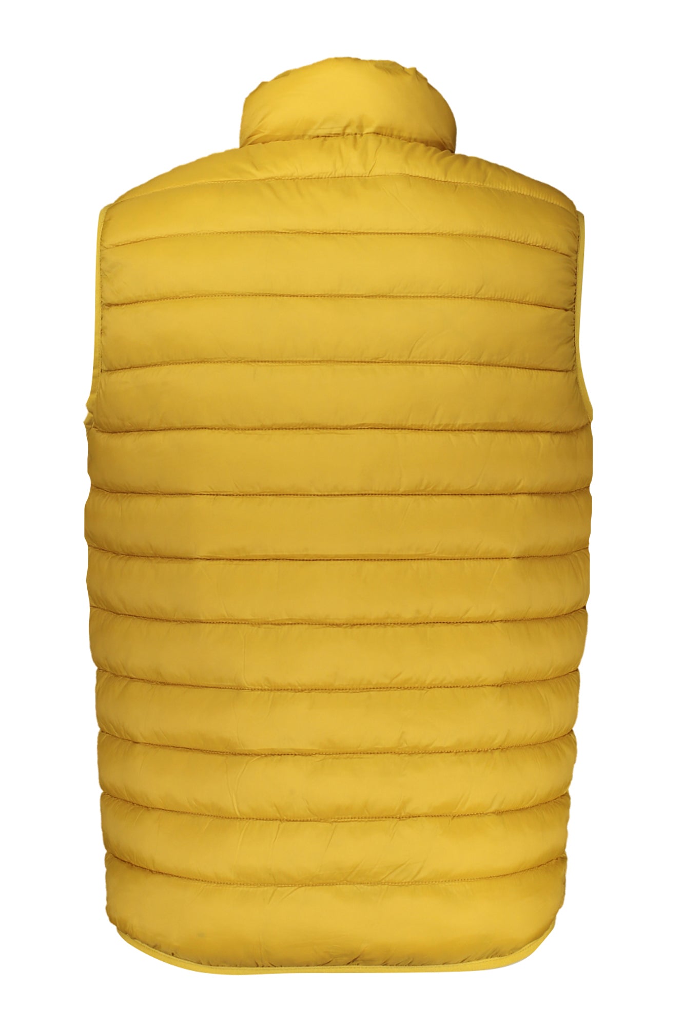5337217_GI558 – Ärmellose gelbe Herrenweste mit Taschen, Reißverschluss und Applikation – Größe: S, M, L, XL, 2XL, 3XL – Farbe: Giallo