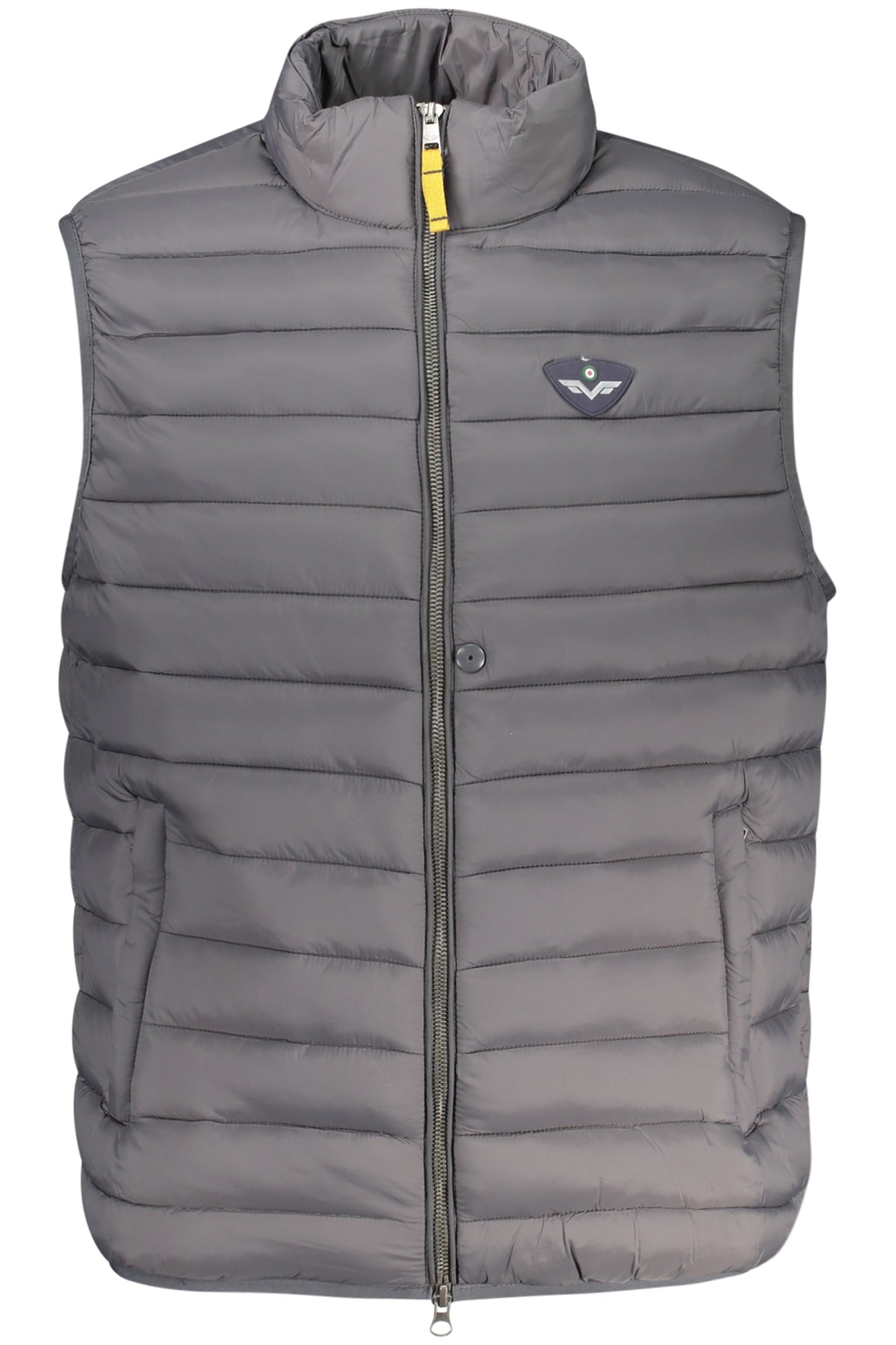5337221_GR410 – Ärmellose Herrenweste Grau mit Taschen und Reißverschluss - Stilvoll & Praktisch – Größe: XL, 2XL, 3XL – Farbe: Grigio
