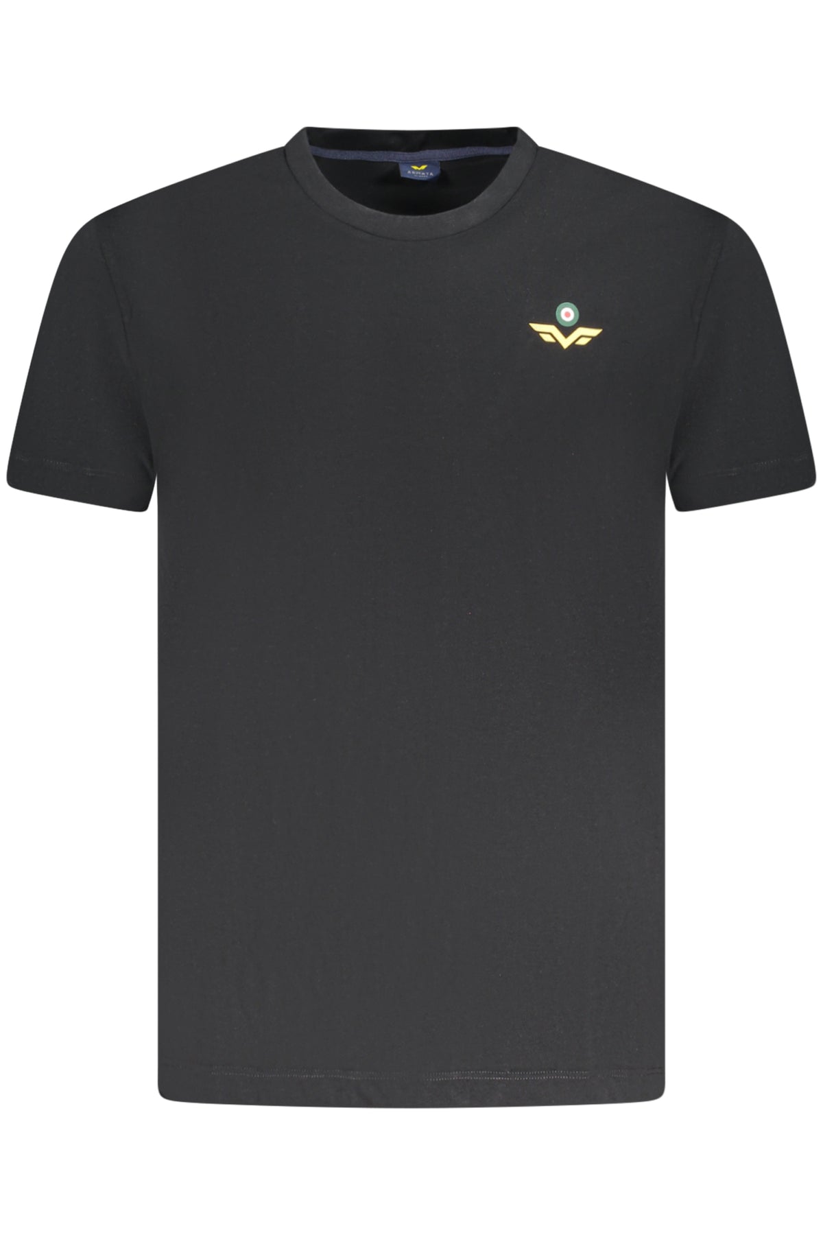 5351129_NE7 – Stylisches Kurzarm-T-Shirt für Herren in Schwarz mit Print-Logo – Größe: S, M, L, XL, 2XL – Farbe: Nero