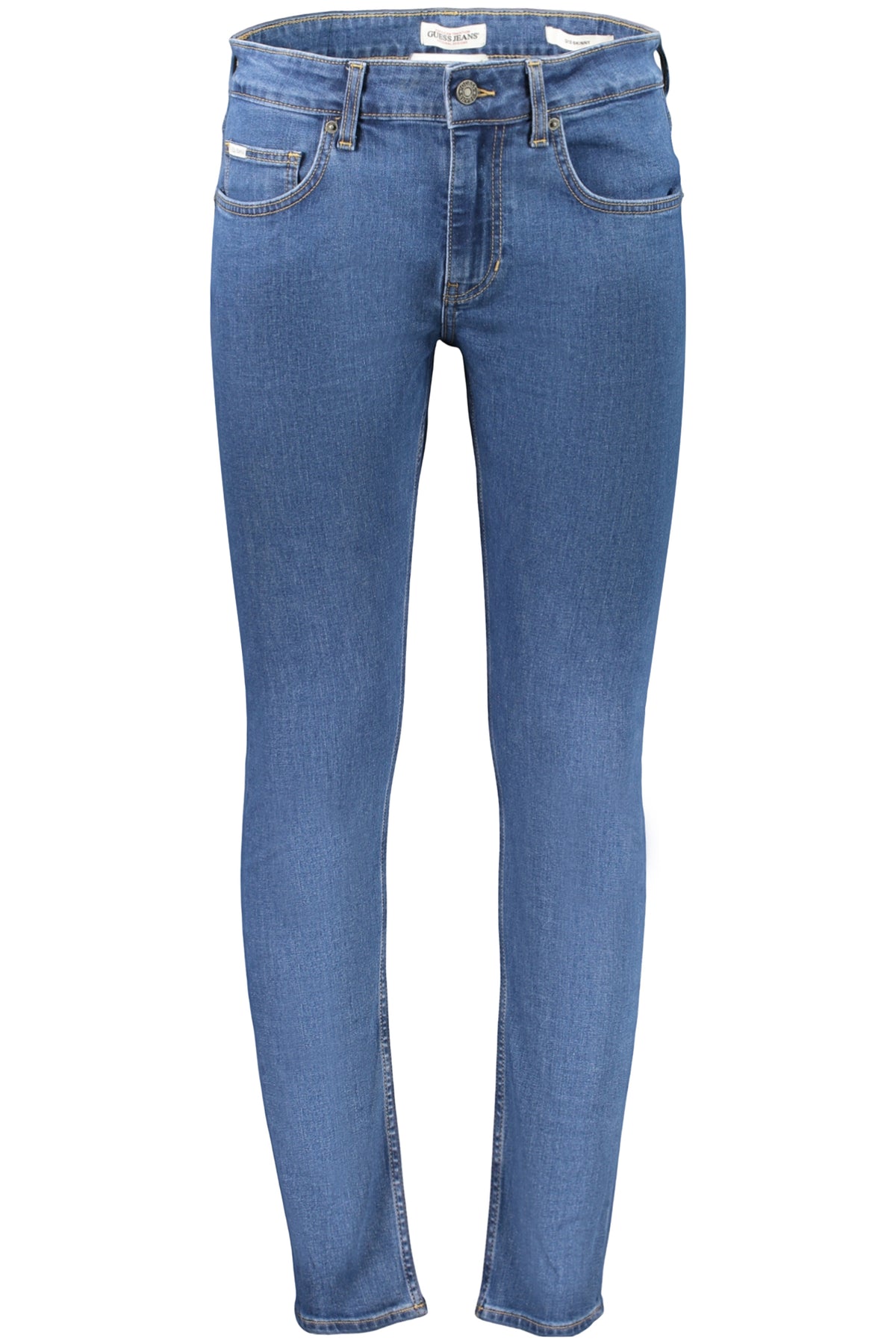 M6RA0FD6325_BLGCCW – Skinny Herren Jeans Blau - 5 Taschen Design mit Knopf & Reißverschluss – Größe: 28L32, 30L32, 32L32, 34L32, 36L32, 38L32 – Farbe: Blu