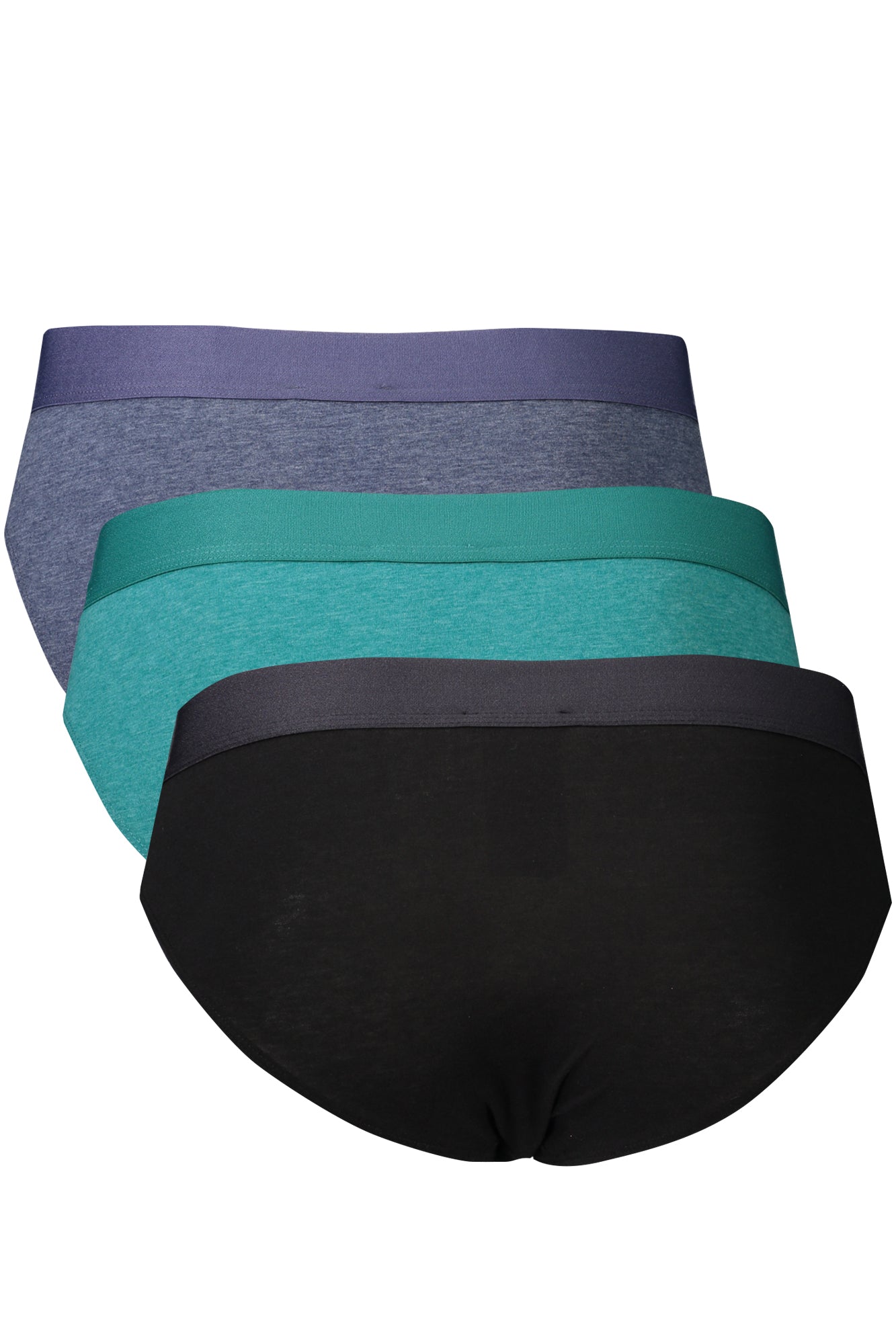 BKK1USP14TR_VEVEASSORT – Stilvoller Herren-Slip Dreierpack: Grün, Blau, Schwarz - Elastisch – Größe: M, S, L, XL, 2XL – Farbe: Verde