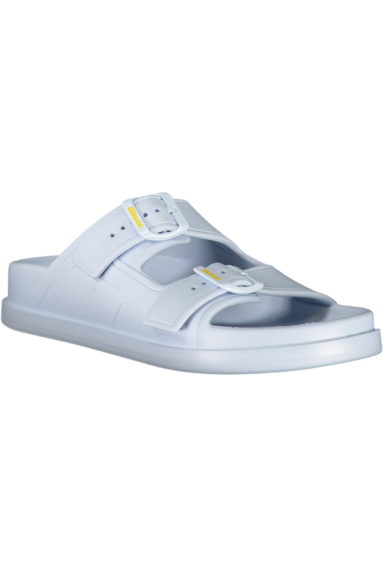 S5NOMA03EVA_AZLTB – Damenpantoffel in Blau mit 2 verstellbaren Schnallen und Druck-Design – Größe: 36, 37, 38, 40 – Farbe: Azzurro