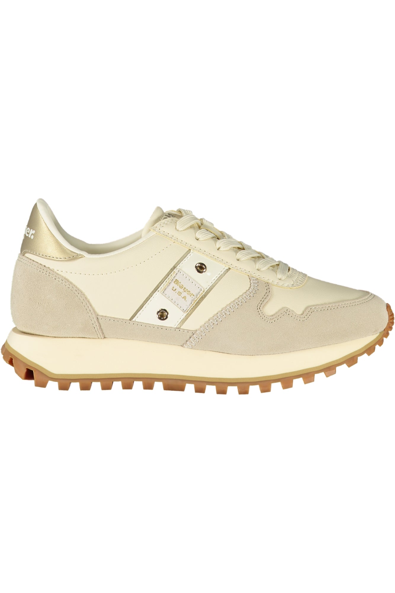 F5MILLEN03LES_BECRE – Beige Damensneaker mit goldenen Akzenten und stilvollen Details – Größe: 37, 38, 39, 40, 41 – Farbe: Beige