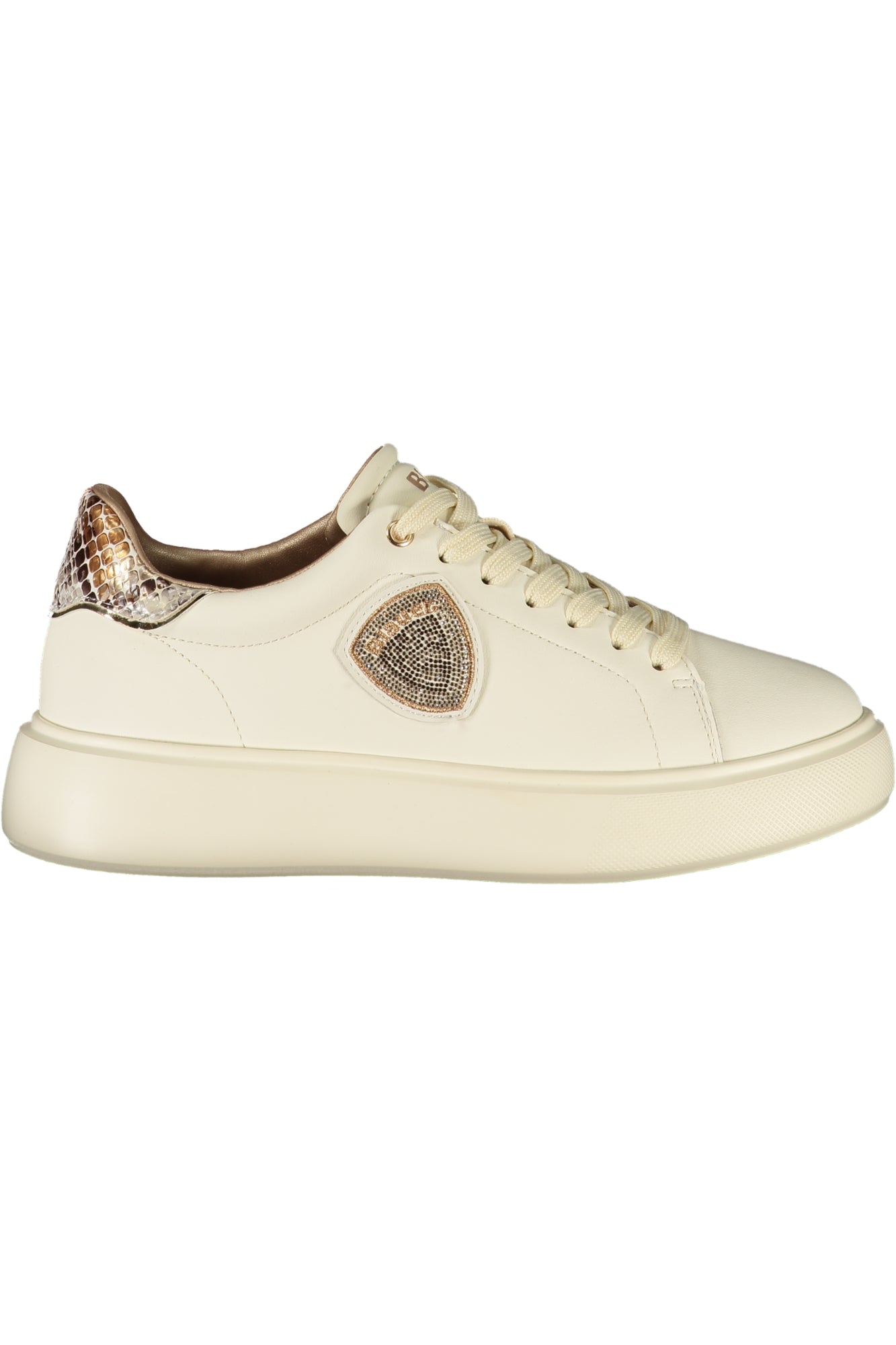 F5VENUS01PYT_BECREPYT – Beige Sportschuhe für Damen mit Python-Details und Strass-Akzenten – Größe: 36, 37, 38, 39, 40, 41 – Farbe: Beige