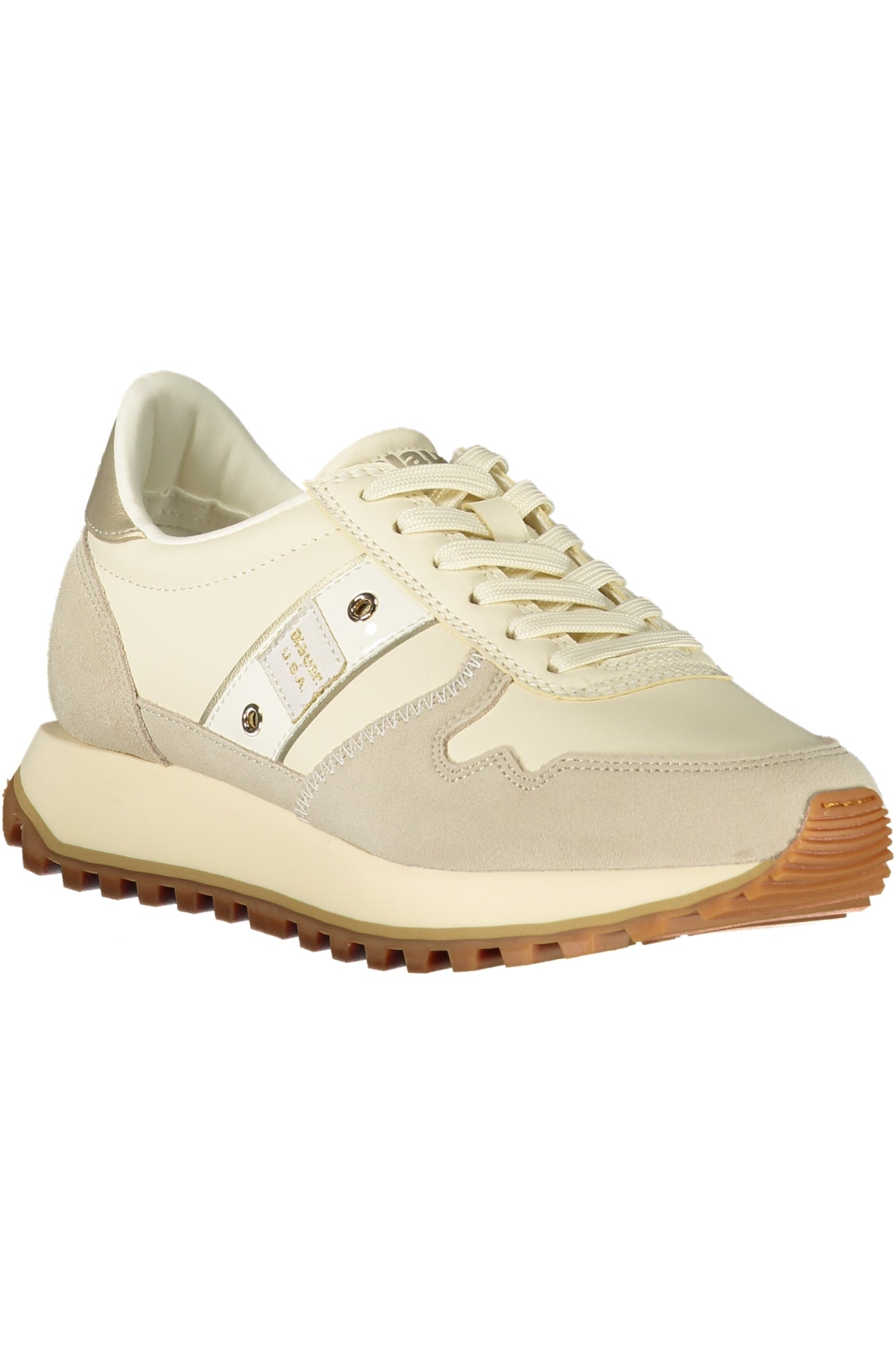 F5MILLEN03LES_BECRE – Beige Damensneaker mit goldenen Akzenten und stilvollen Details – Größe: 37, 38, 39, 40, 41 – Farbe: Beige