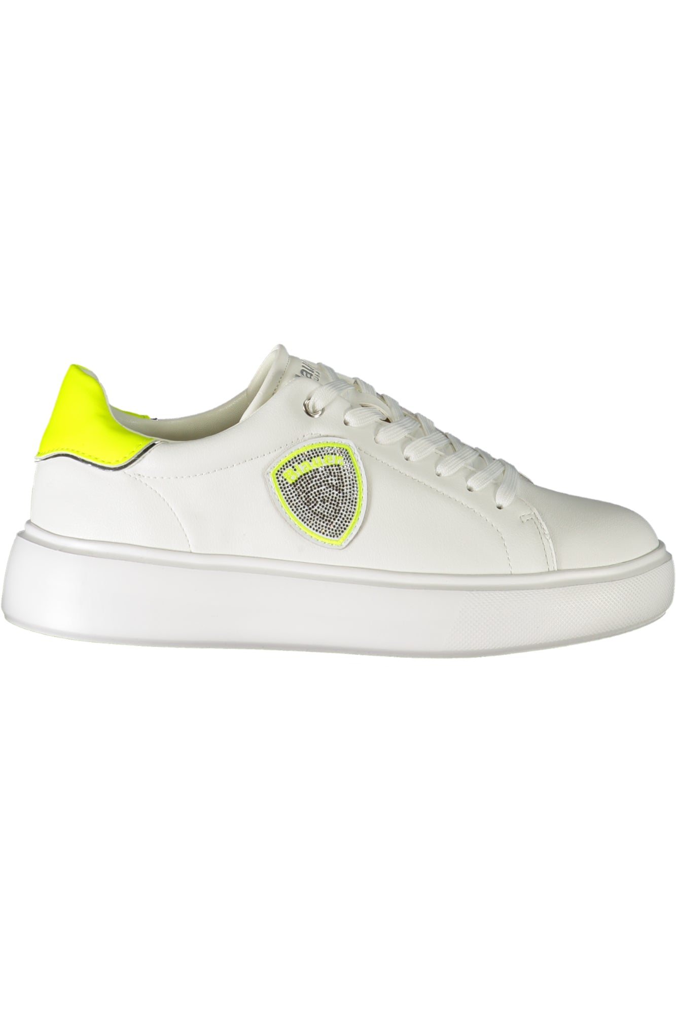 S4VENUS01LEA_BIWHIYEL – Weiße Damensportschuhe: Stylisch mit Kontrastdetails & Applikation – Größe: 36, 37, 38, 39, 40 – Farbe: Bianco