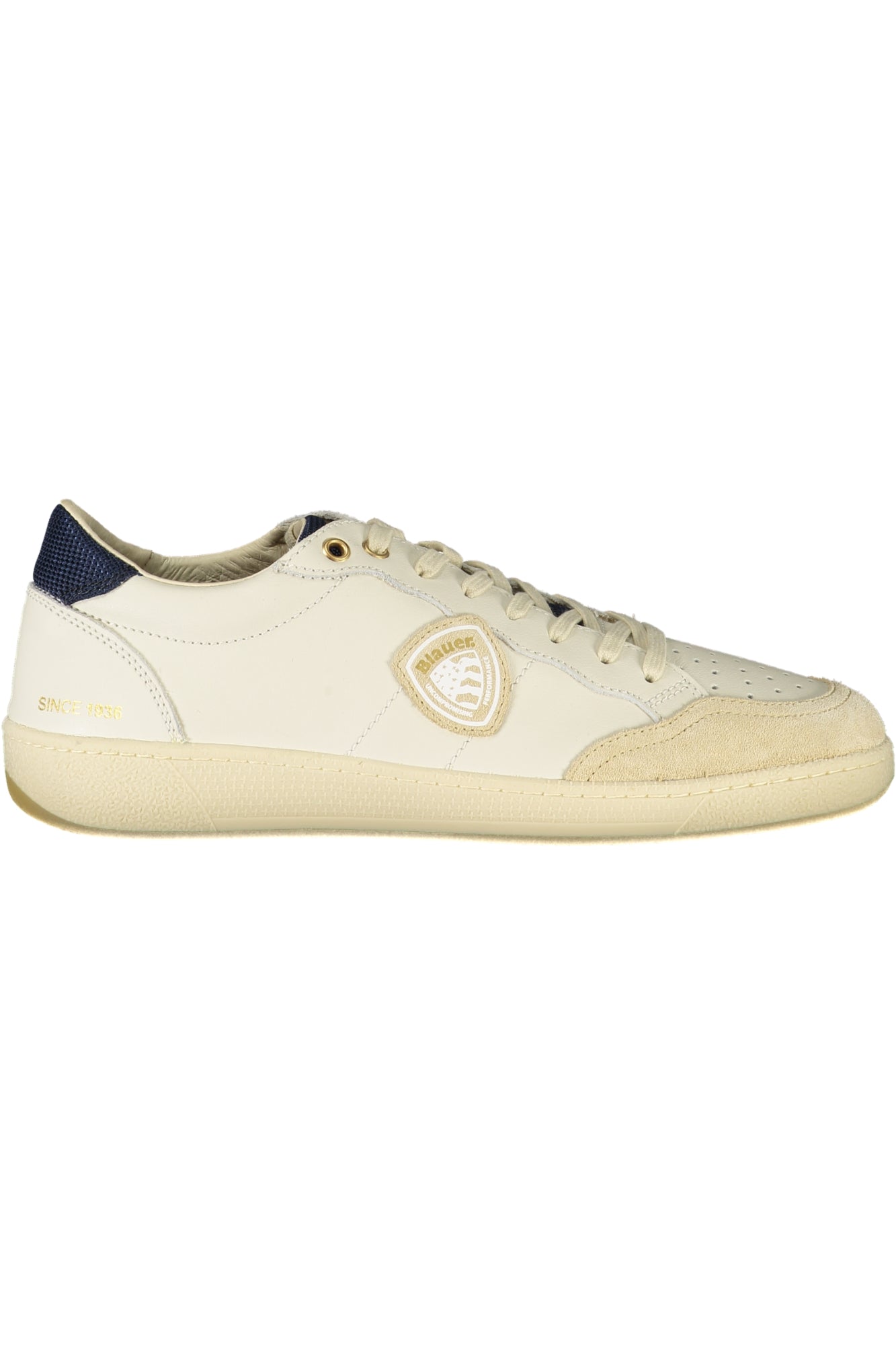 S5MURRAY12LEM_BICREAVI – Herren Sportschuh Weiß - Kontrastdetails Blau, Herausnehmbares Fußbett – Größe: 40, 41, 42, 43, 44, 45, 46 – Farbe: Bianco