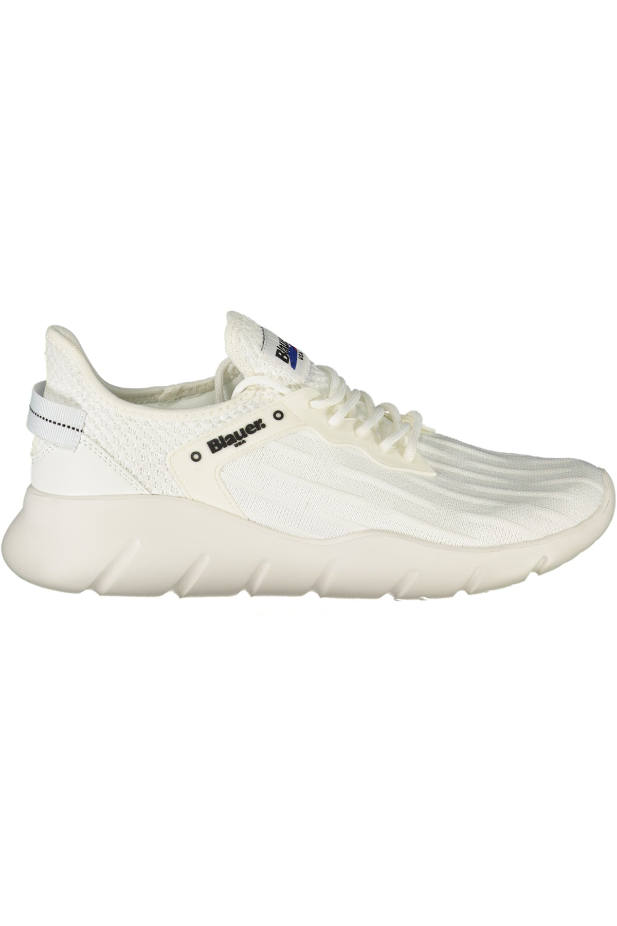 S5HULETT01KNI_BIWHI – Eleganter weißer Sportschuh für Herren mit kontrastierenden Details – Größe: 40, 41, 42, 43, 44, 45 – Farbe: Bianco
