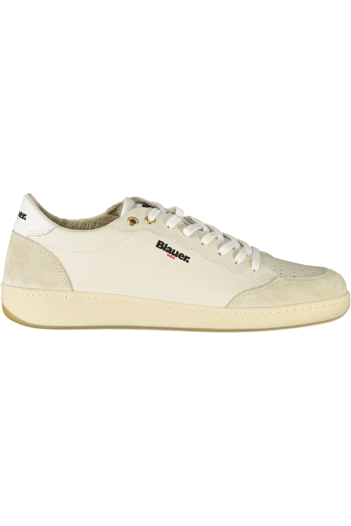 S5MURRAY01LES_BIWHIBEI – Weißer Herrensneaker mit Kontrastdetails und herausnehmbarem Fußbett – Größe: 40, 41, 42, 43, 44, 45, 46 – Farbe: Bianco