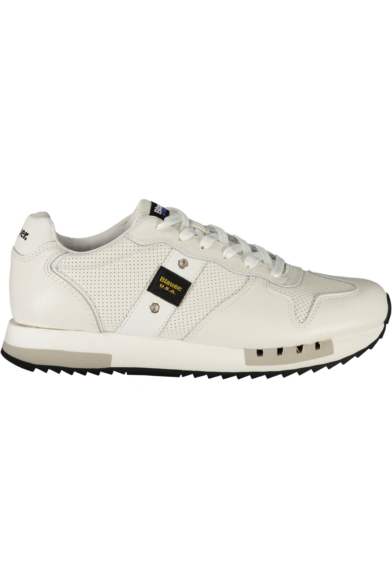 S5QUEENS04PER_BIWHI – Sportliche Herrenschuhe Weiß: Komfortabel mit Kontrastreichen Details – Größe: 40, 41, 42, 43, 44, 45 – Farbe: Bianco