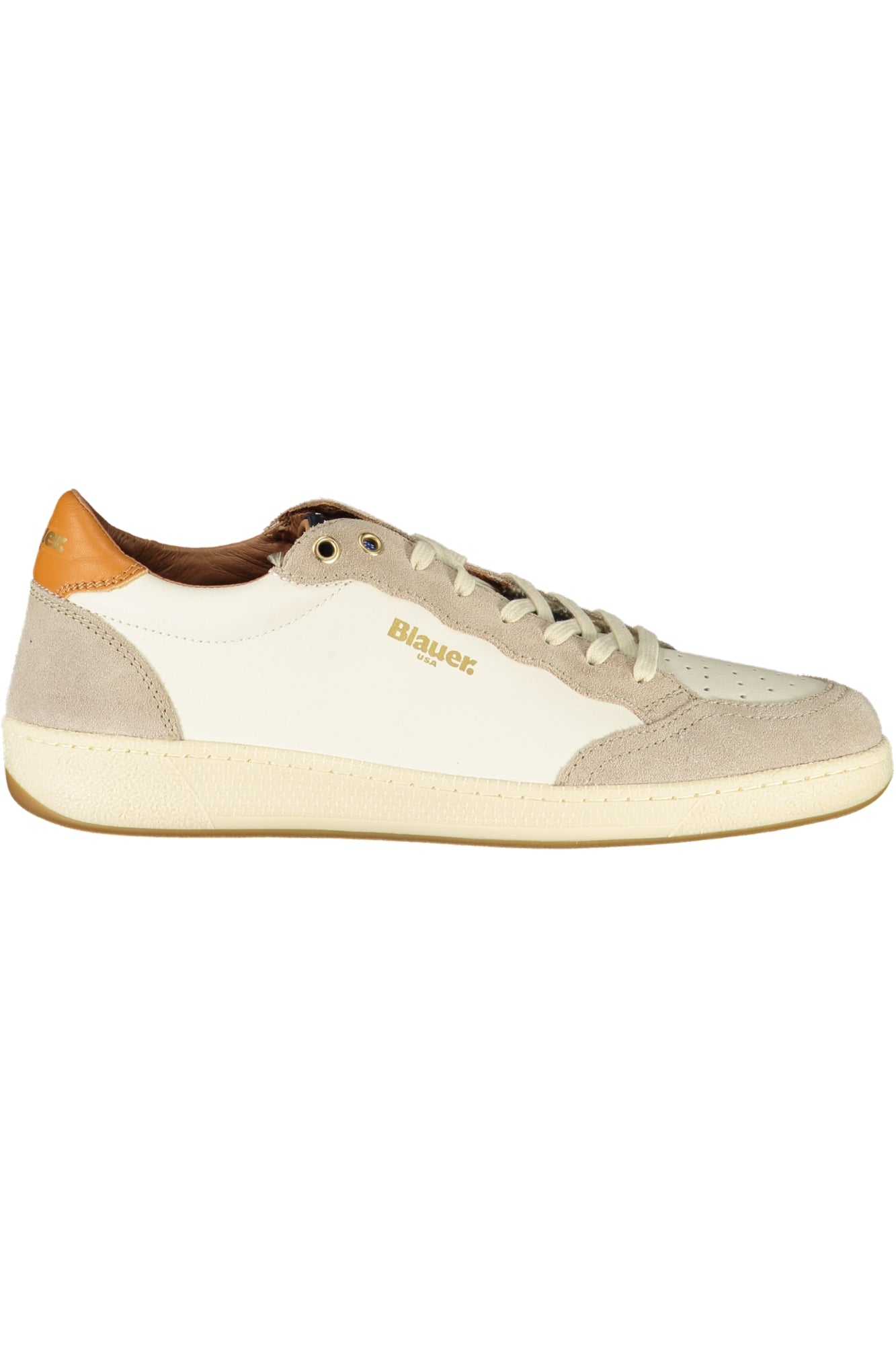 F5MURRAY01LES_BIWHITAU – Weiße Herrensneaker mit kontrastierenden Details und herausnehmbarem Fußbett – Größe: 40, 41, 42, 43, 44, 45, 46 – Farbe: Bianco