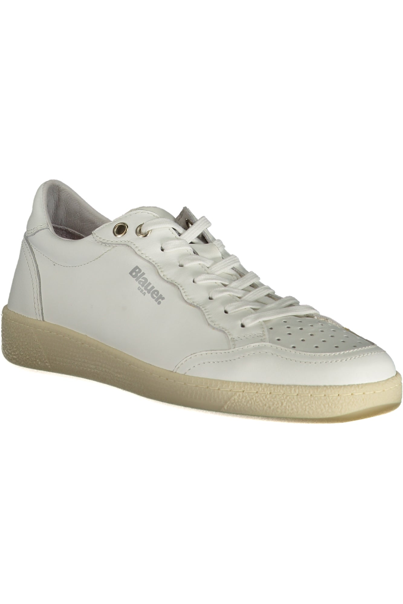 F3MURRAY01LEA_BIWHICRE – Herren Sportschuhe in Blau: Weiß, Kontrastdetails, bequeme Passform – Größe: 40, 41 – Farbe: Bianco