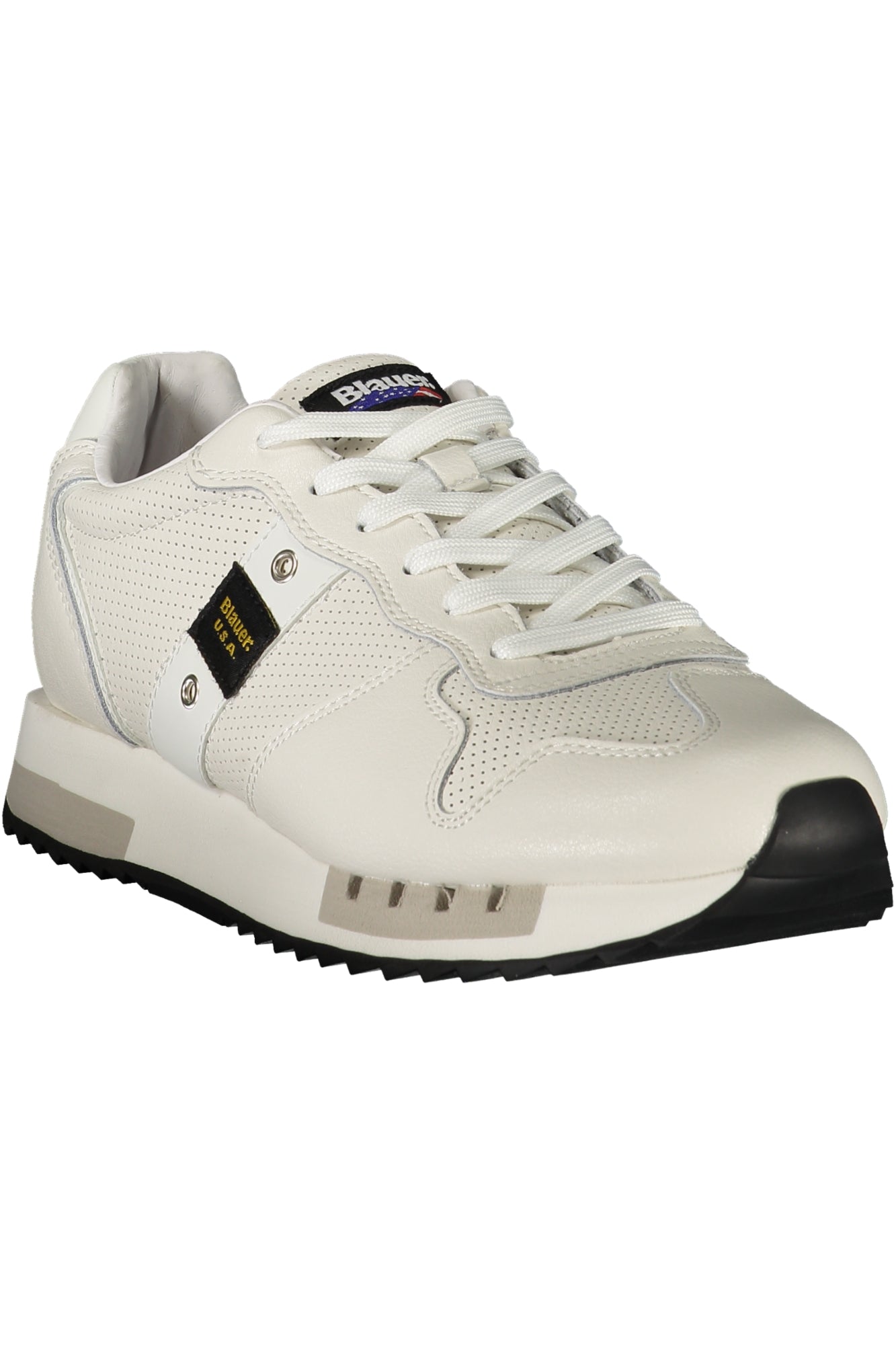 S5QUEENS04PER_BIWHI – Sportliche Herrenschuhe Weiß: Komfortabel mit Kontrastreichen Details – Größe: 40, 41, 42, 43, 44, 45 – Farbe: Bianco