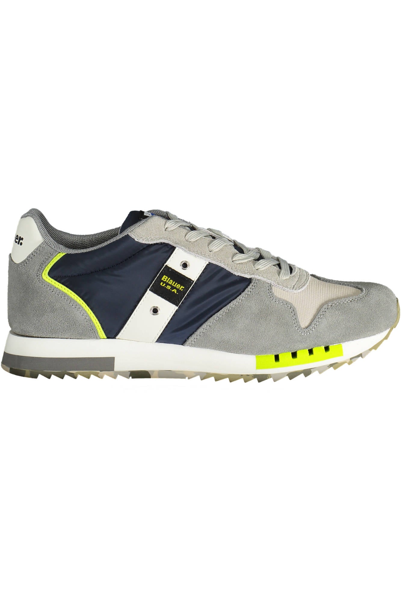 S3QUEENS01DIR_BLU_NVY-NAVYGREY – Stilvolle blaue Herrensportschuhe mit farbigen Kontrastdetails – Größe: 44, 45, 43 – Farbe: Blu