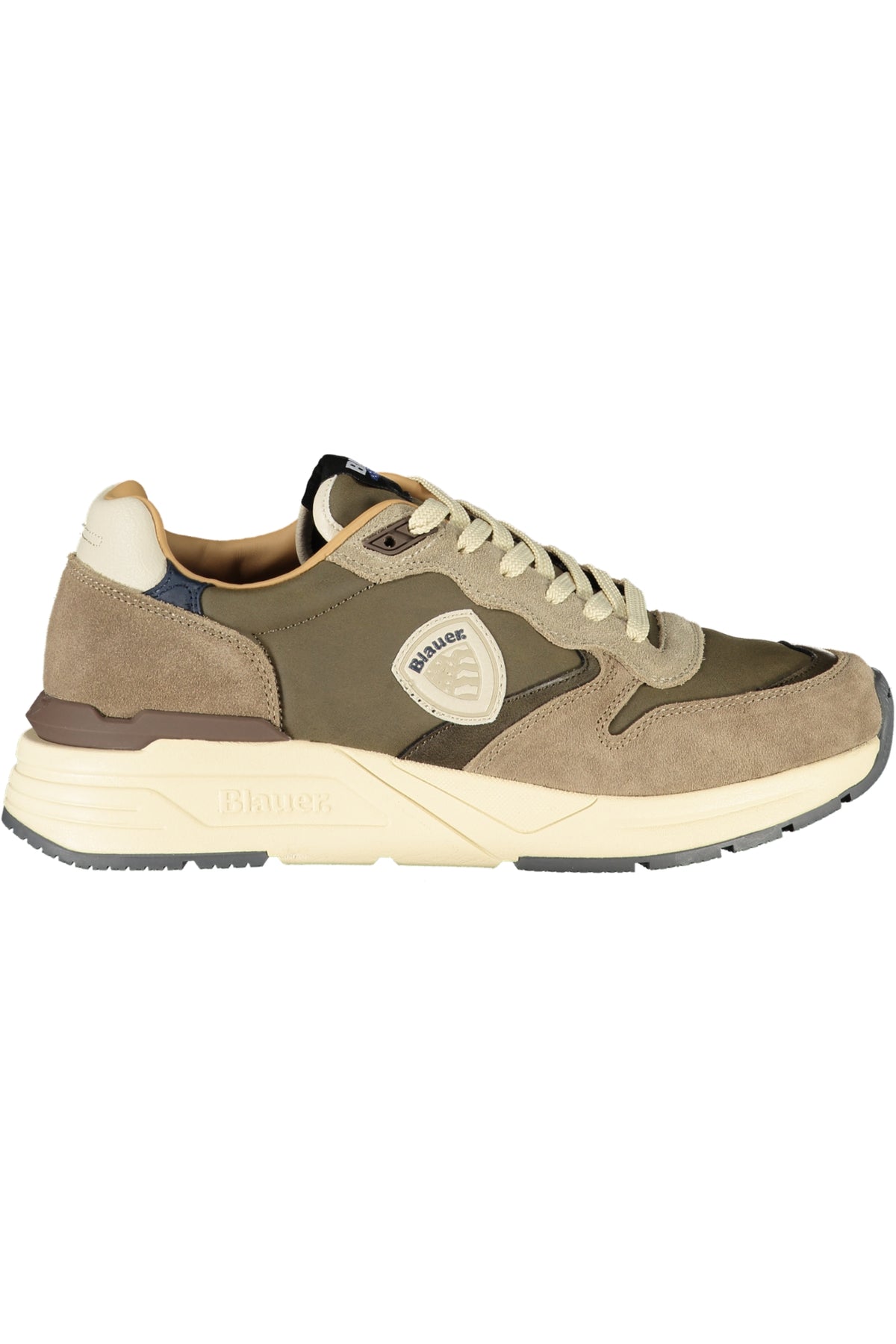 F5RAY02NUS_GRTAUMIL – Grauer Herrensportschuh mit Kontrastdetails und herausnehmbarer Sohle – Größe: 40, 41, 42, 43, 44, 45, 46 – Farbe: Grigio