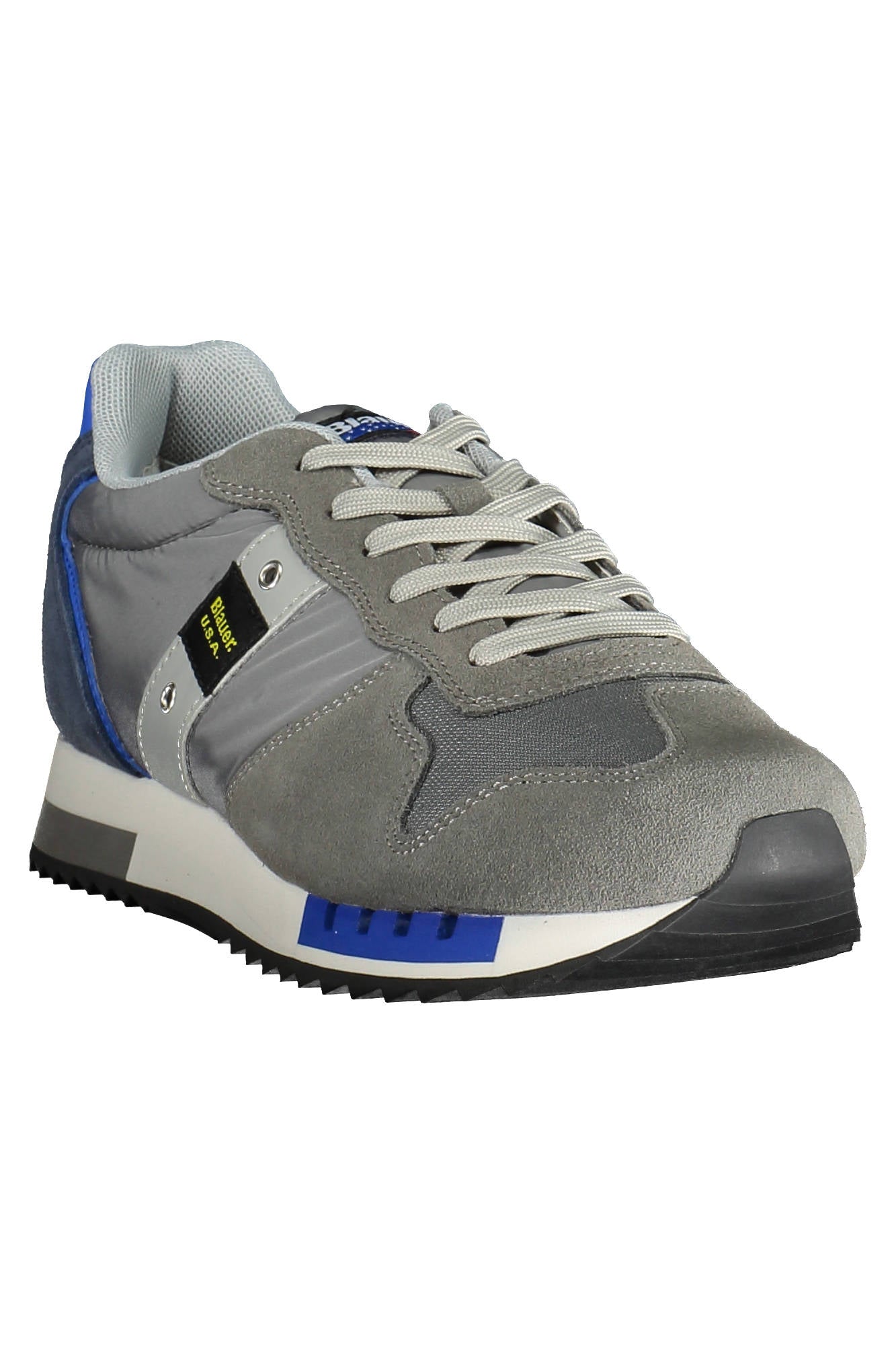 S3QUEENS01MES_GRIGIO_GRYROY-GREYROYALE – Grauer Herrensneaker mit Kontrastdetails und Schnürsenkeln – Größe: 40, 43, 44, 42 – Farbe: Grigio