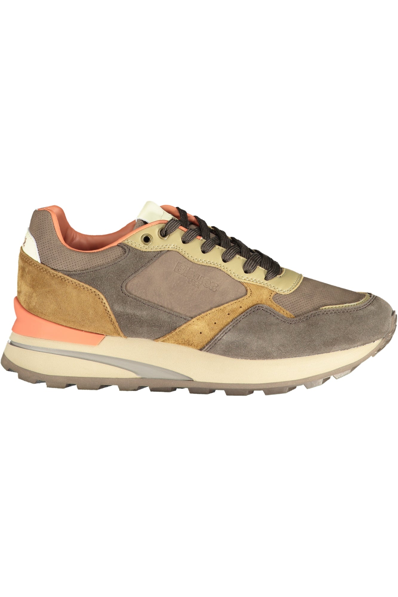 F3MARS03NUS_MADKB – Braune Herrensneaker mit Kontrastdetails und herausnehmbarem Fußbett – Größe: 40, 41, 42, 43, 44, 45, 46 – Farbe: Marrone
