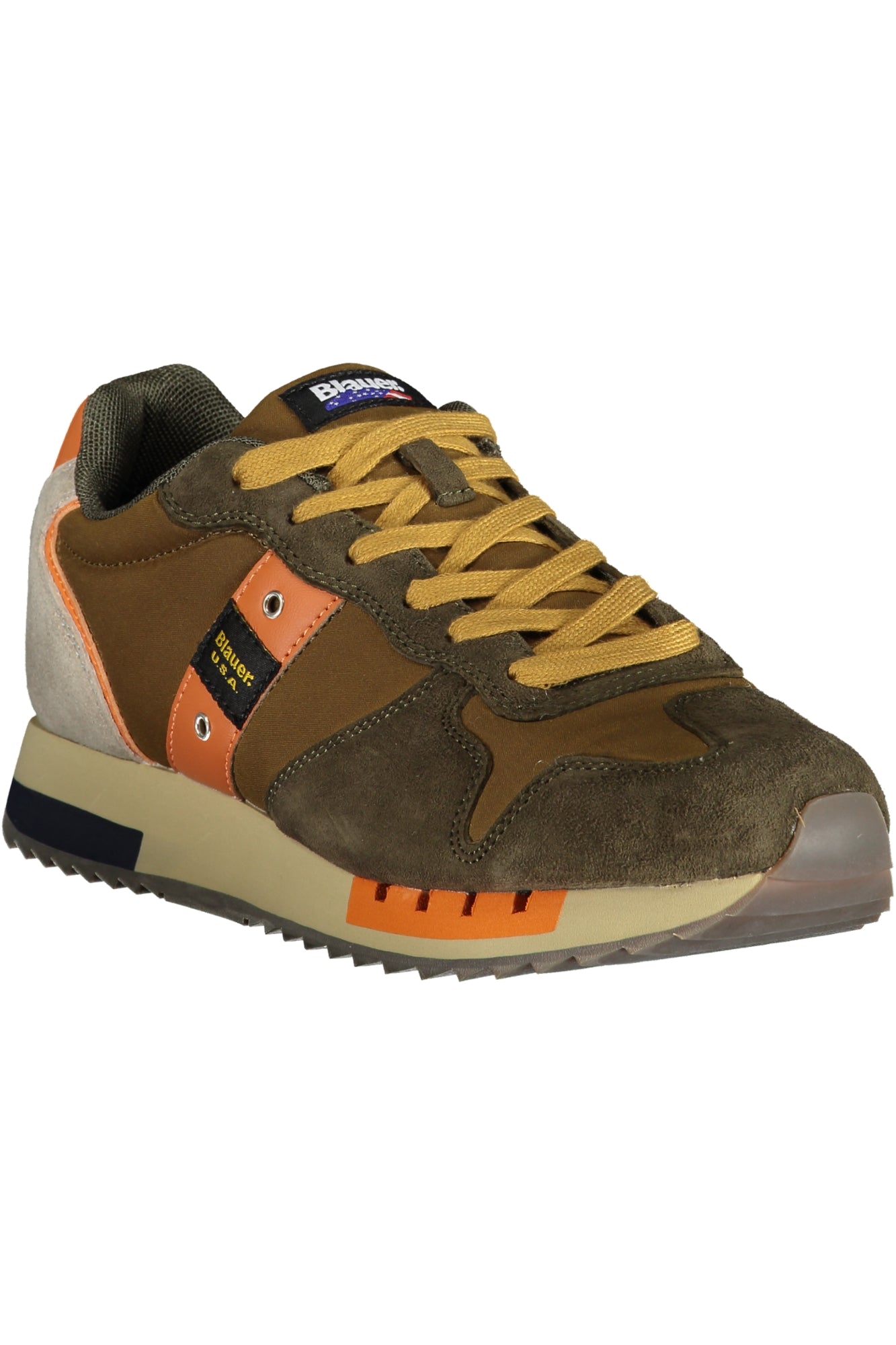 F4QUEENS01WAX_MAGREOCR – Brauner Herren-Sportschuh mit Kontrastdetails und Schnürsenkeln – Größe: 40, 41, 42, 43, 44, 45, 46 – Farbe: Marrone