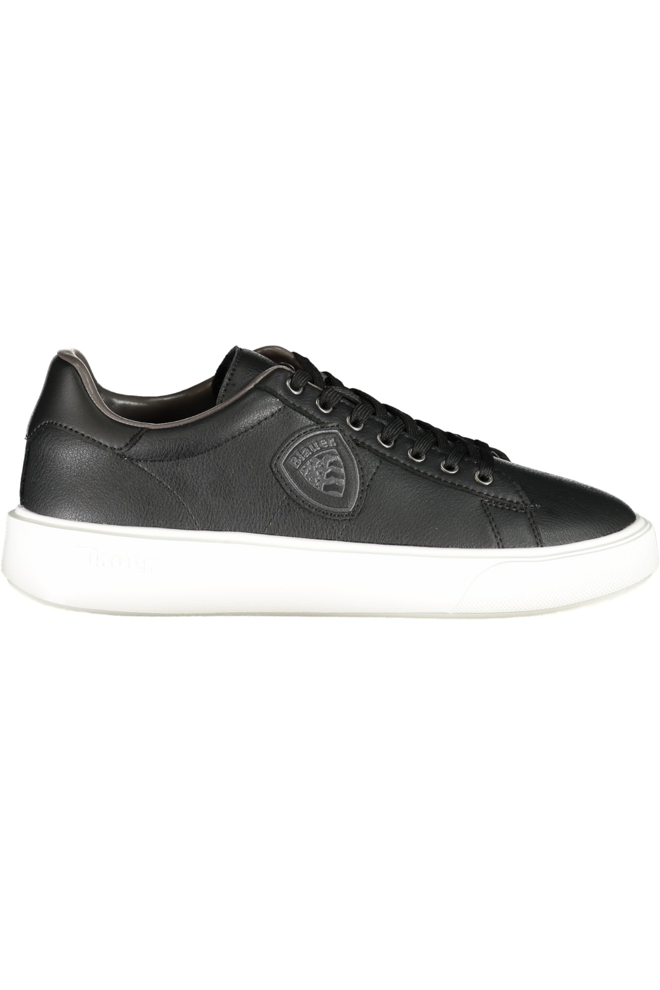 S5BUCK01LEA_NEBLKWHI – Schwarzer Herrensportschuh mit Kontrastdetails und Applikationen – Größe: 40, 41, 42, 43, 44, 45, 46 – Farbe: Nero