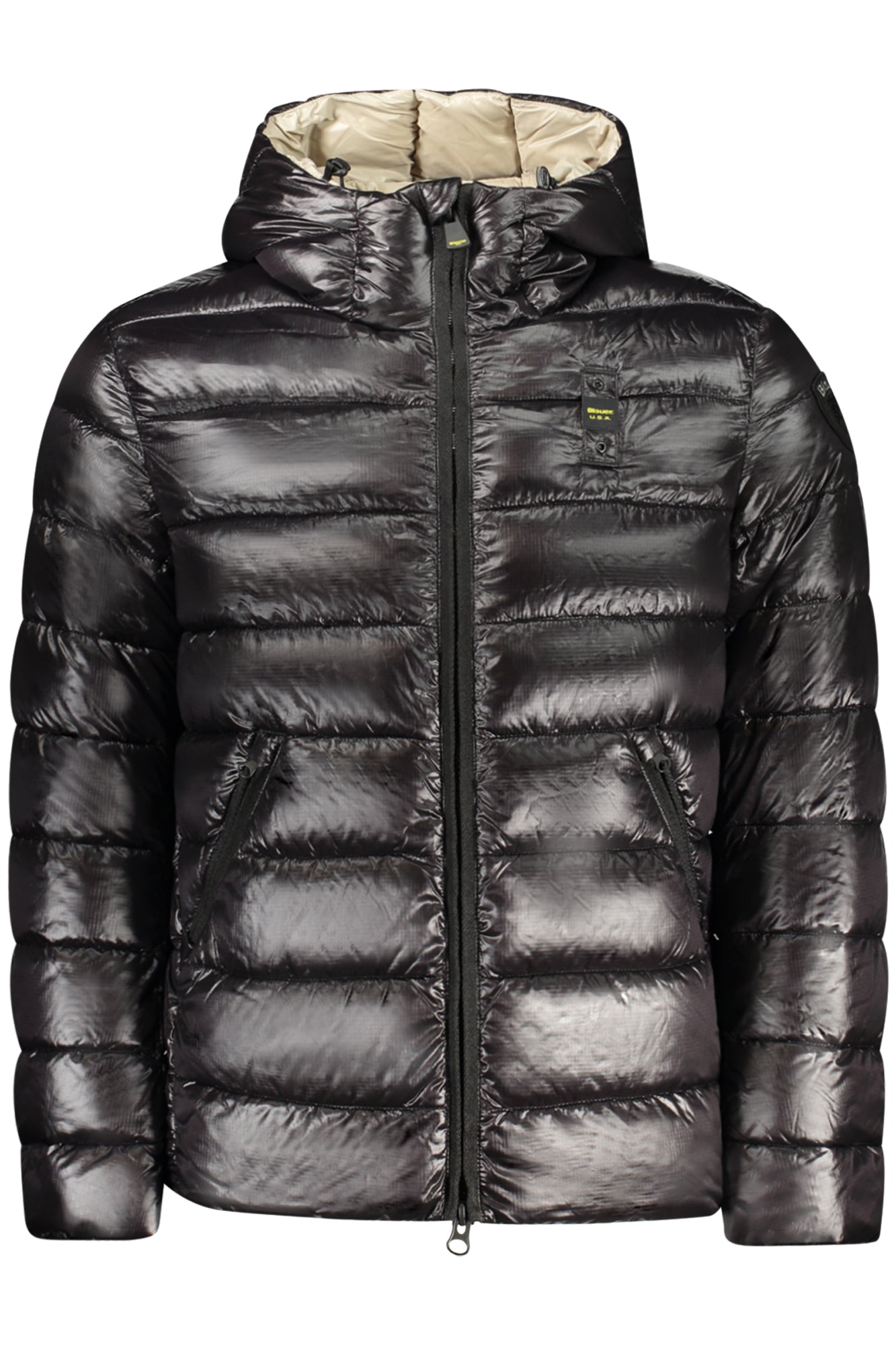 25WBLUC02079A05958_NE999EI – Herrenjacke mit Kapuze & Kontrastdetails – Schwarz, vielseitig & stylish – Größe: S, M, L, XL, 2XL – Farbe: Nero